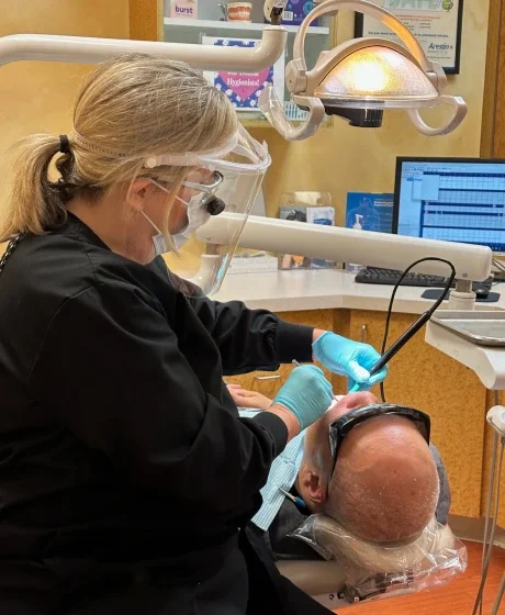 Dental examination at Sand Canyon Dental