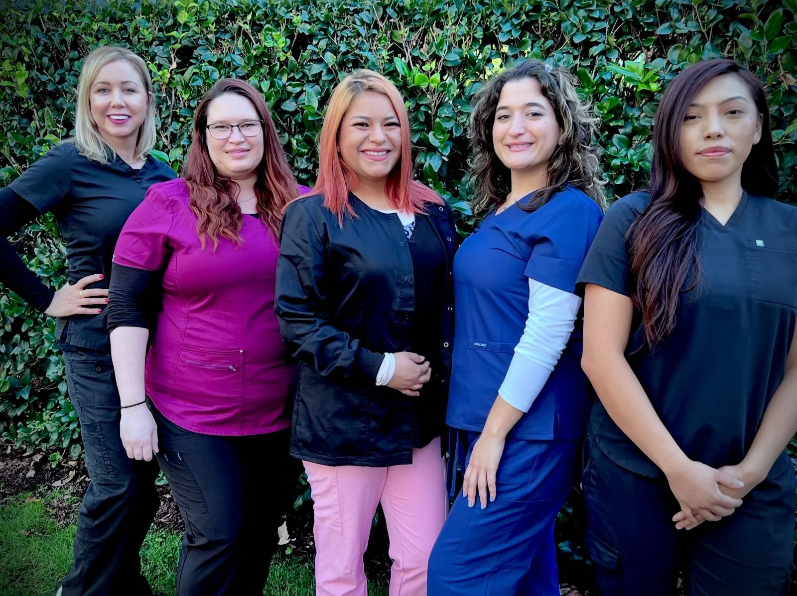 Dental assistants and hygienists who work at Sand Canyon Dental in Irvine