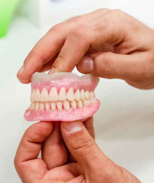 Patient discussing tooth replacement options in Irvine
