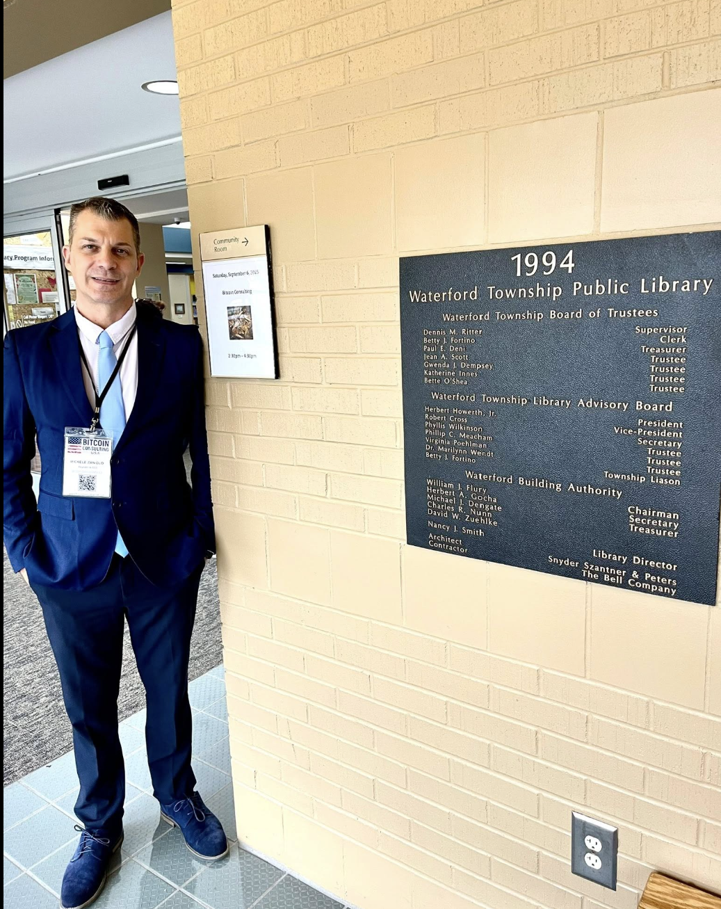 hall entry bitcoin event