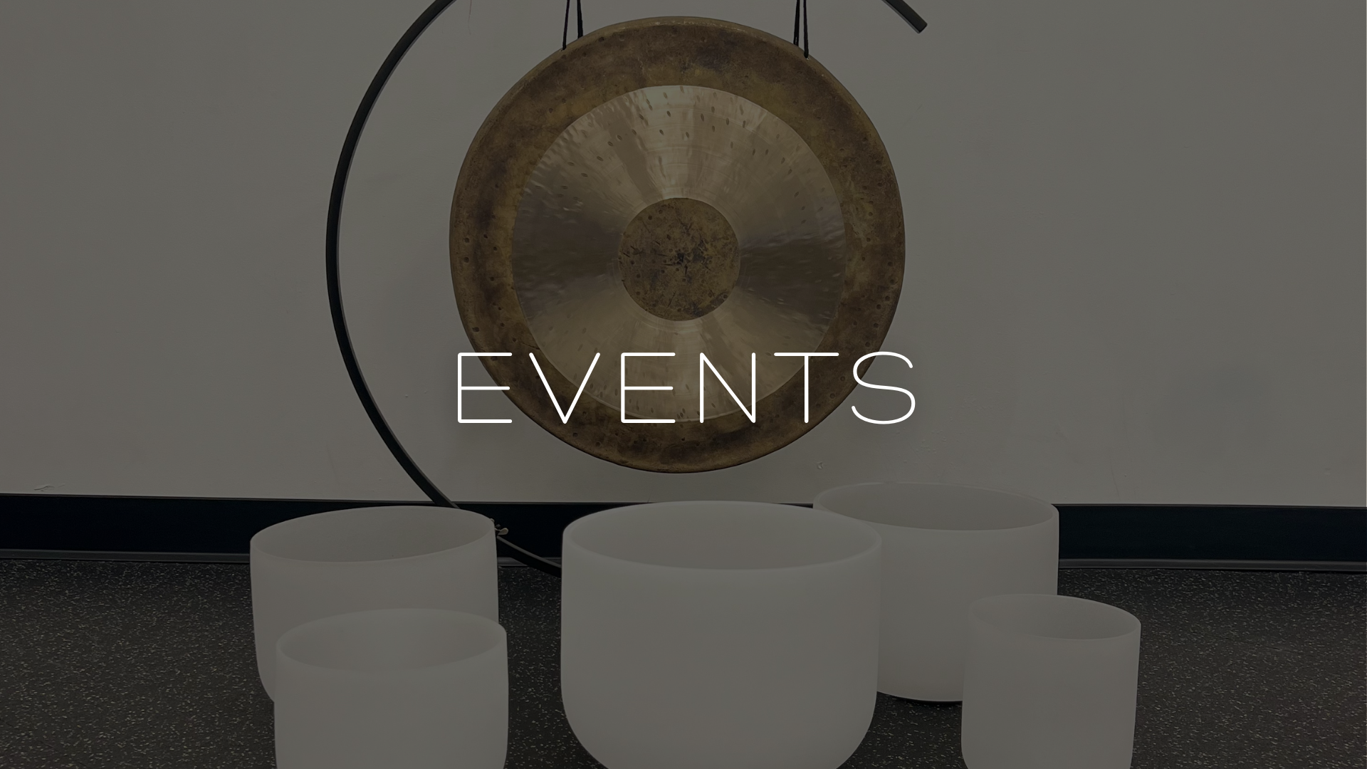 Gong for immersive sound healing sessions at Inner Space Des Moines, part of our curated schedule of yoga, breathwork, and community wellness events.