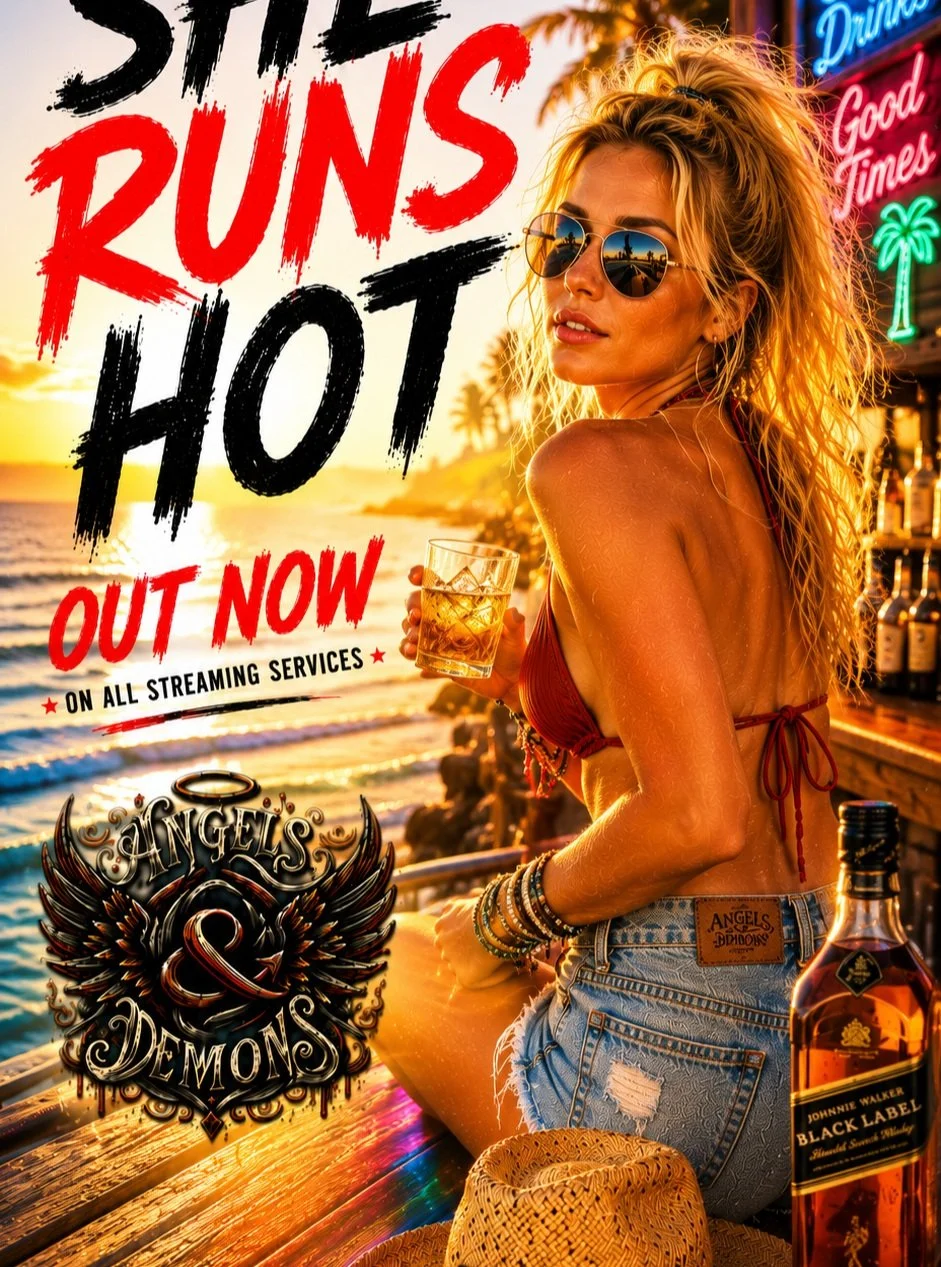 It's alive! She Runs Hot is out on Spotify and all the things. Link in first comment 🎤🎸🔥 #newmusic #angelsdemonsmusic #summer