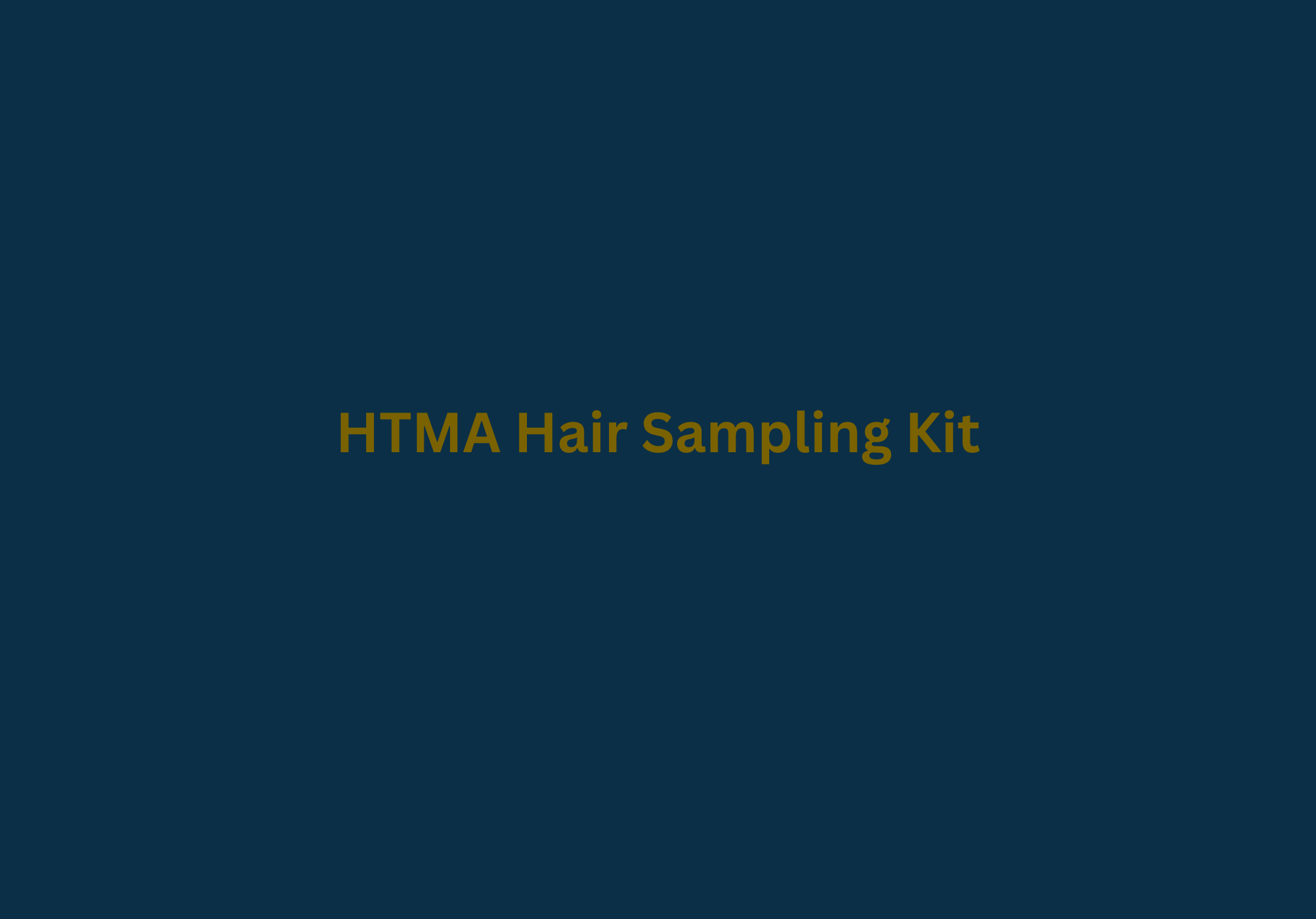 HTMA Hair Sampling Kit