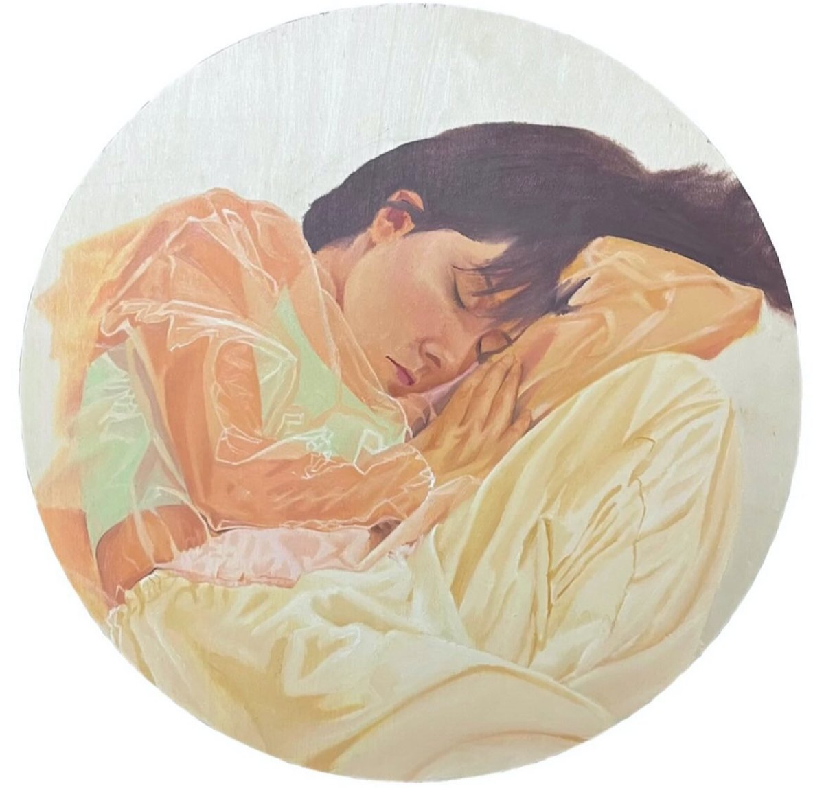 Flaming Kenia
Fall 2023
Oil on Wood
19 in diameter