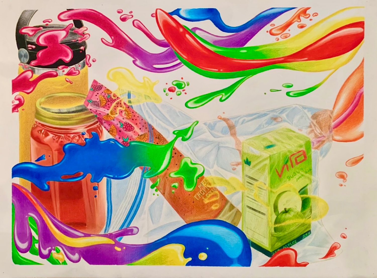 "Still Life 2"
Fall 2020
Color Pencil on Paper
22x30 inches
