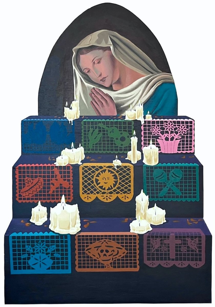 Altar de Ofrendas
Fall 2023
Acrylic on Wood
24x35 inches