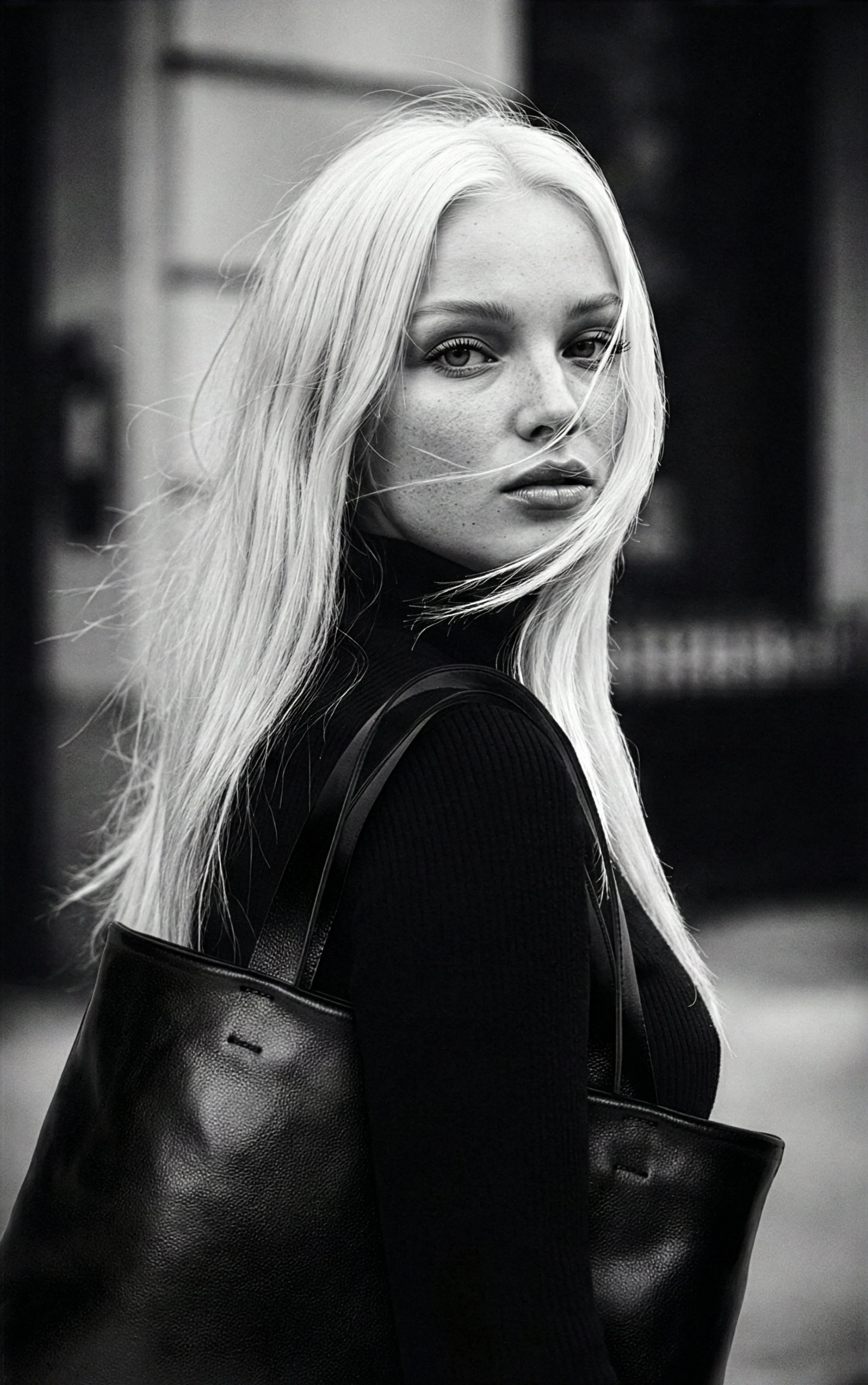 Black Semi-Shine Unlined