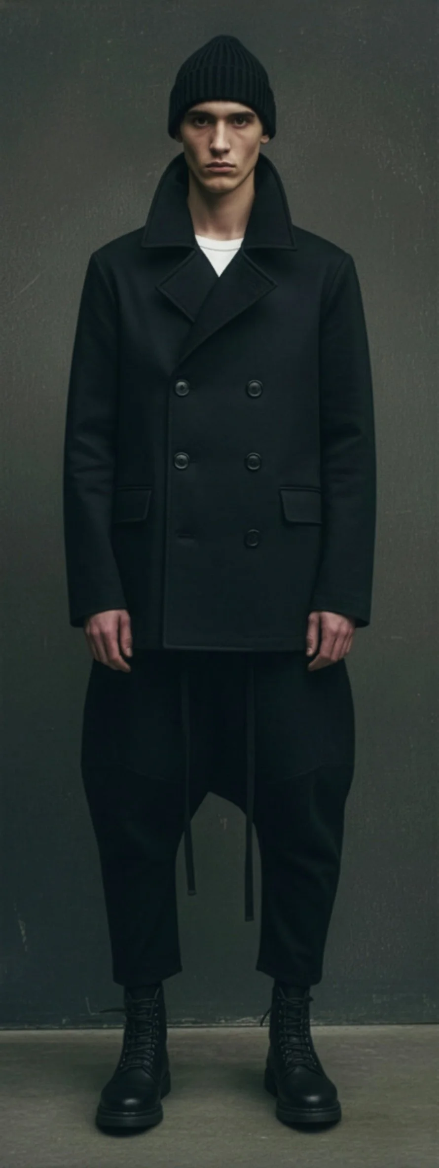 The Peacoat in Melton 100% W