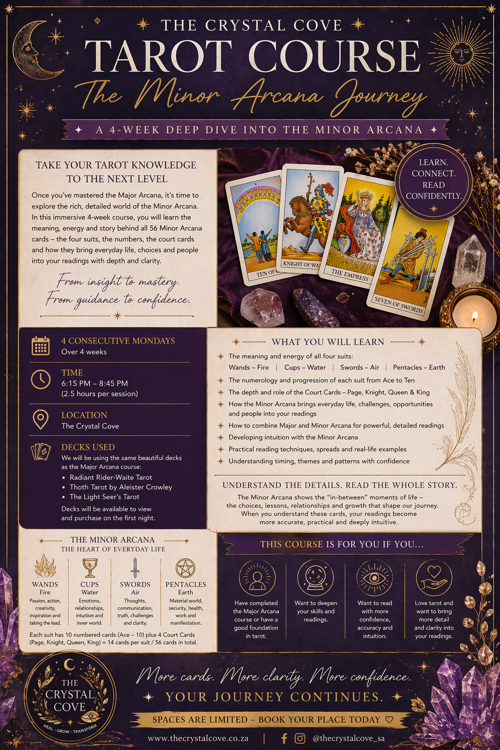 TAROT COURSE: THE MINOR ARCANA JOURNEY