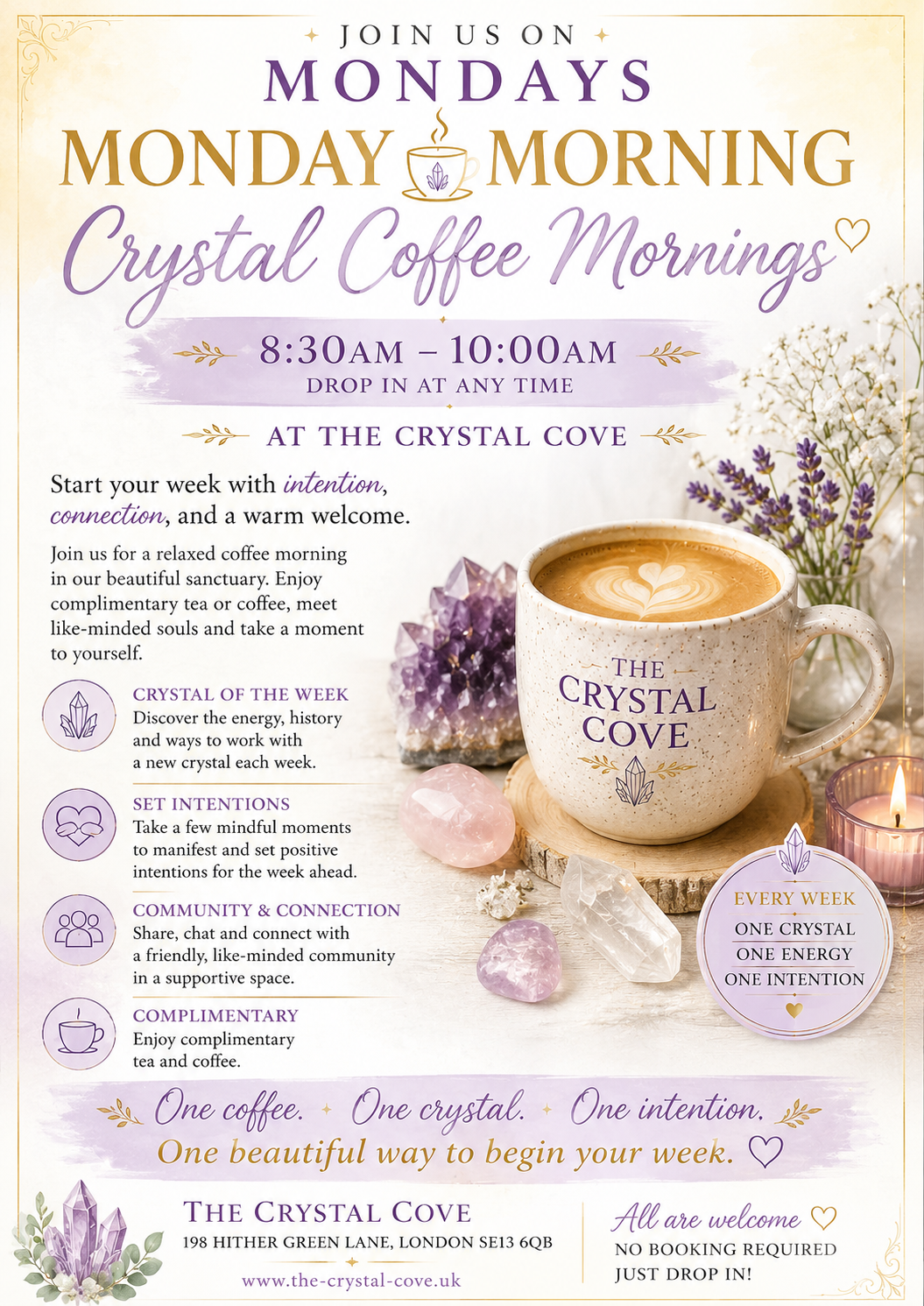 Monday Crystal Coffee Mornings 