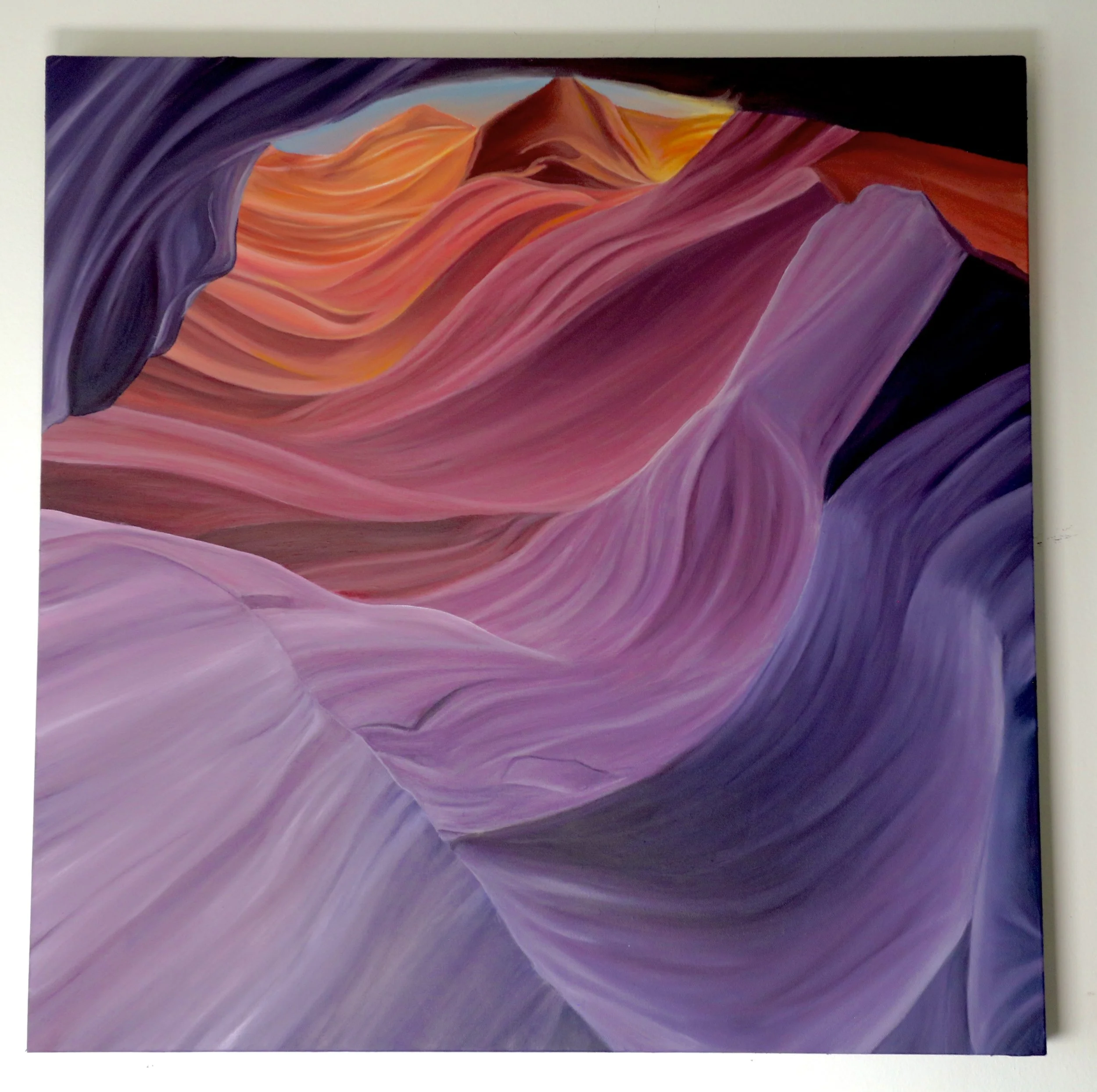 "South West Canyon #8" - 30X30in - Oil on Canvas