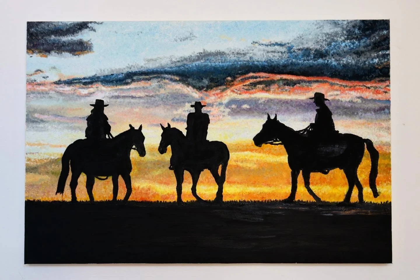 Three Horsemen - 24X48in - Oil on Canvas 
