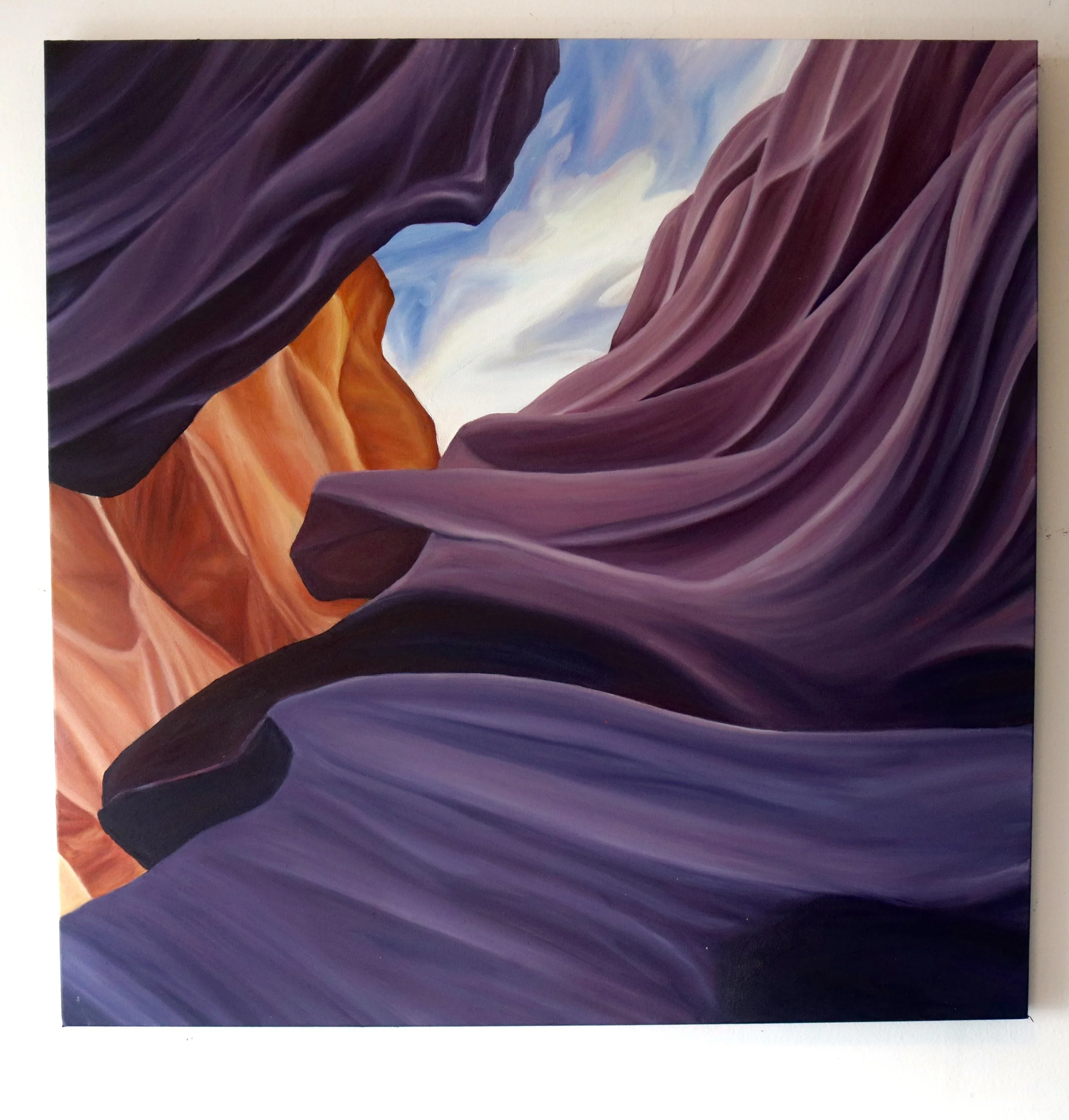 "North West Canyon #7" - 30X30in - Oil on Canvas - SOLD