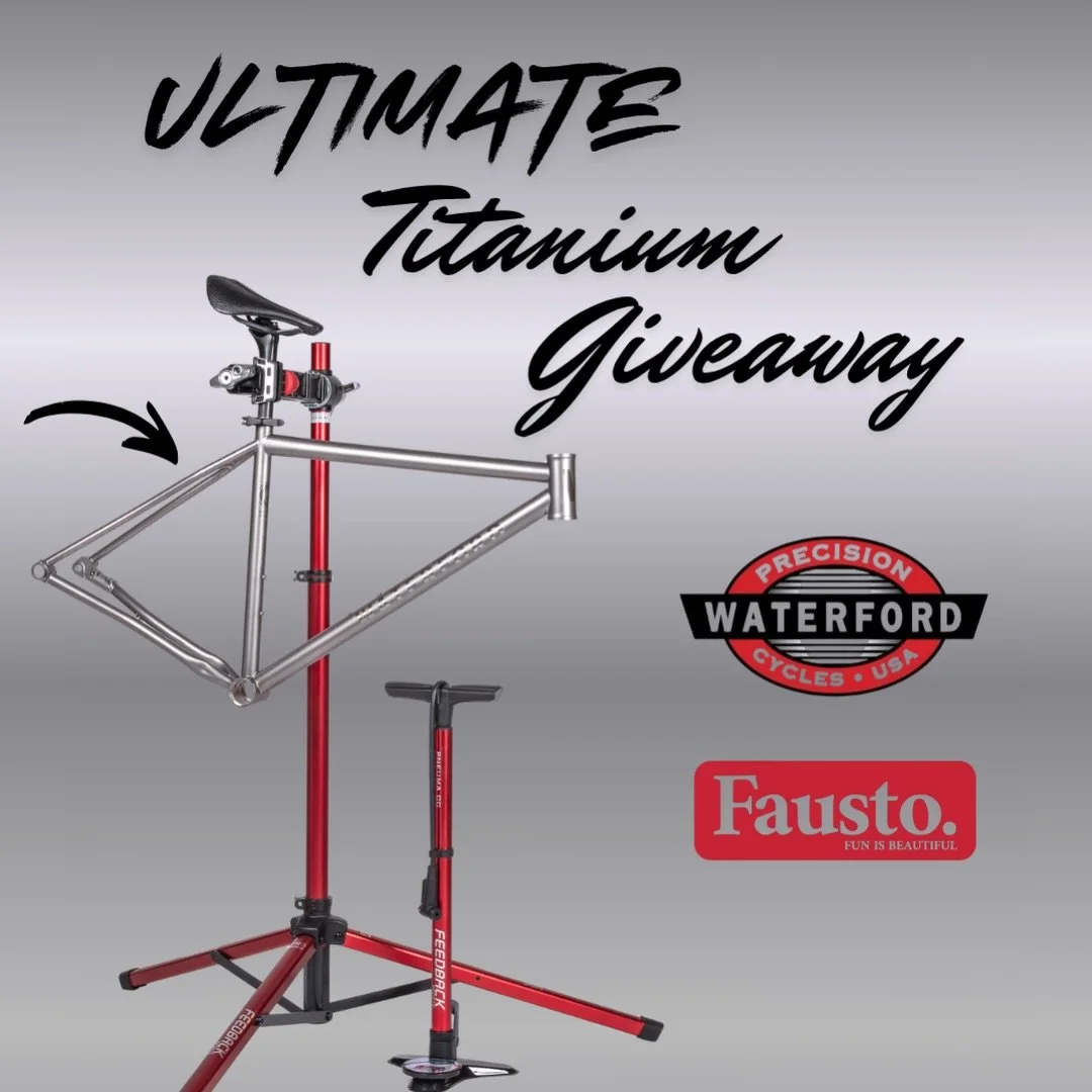 🚨&nbsp;ULTIMATE TITANIUM GIVEAWAY ALERT 🚨
&nbsp;
Are you ready to take your cycling adventures to the next level? Don&rsquo;t miss out on your chance to win big in the Ultimate Titanium Giveaway event! 

We&rsquo;re teaming up with some of the cycl