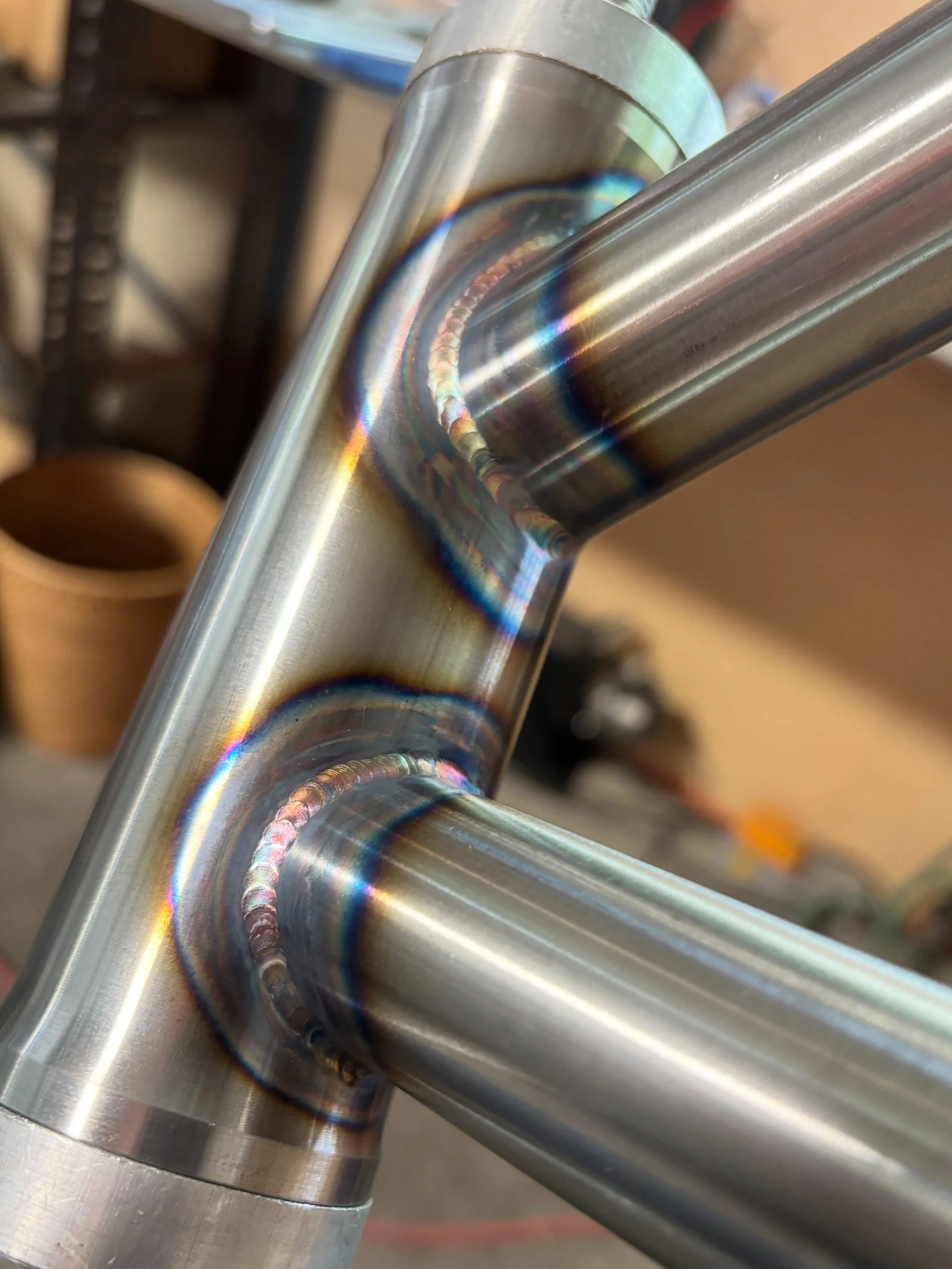 TIG welded head tube with @reynoldstechnology 853 tube set! &ldquo;🤌🏼&rdquo;
#weldwednesday 

#waterfordbikes #waterfordcycles #steelisreal #welding