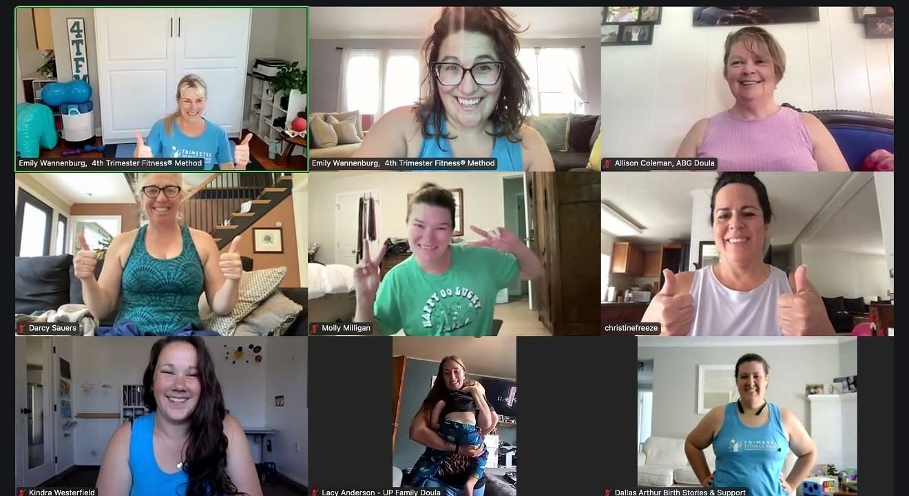 Fit4Doula post workout JOY! We love it so much that we all decided to bump up to 3xweek on MWF at 11am est. 

Join today at Fit4Doula.com!
Same monthly investment with more benefits for you!