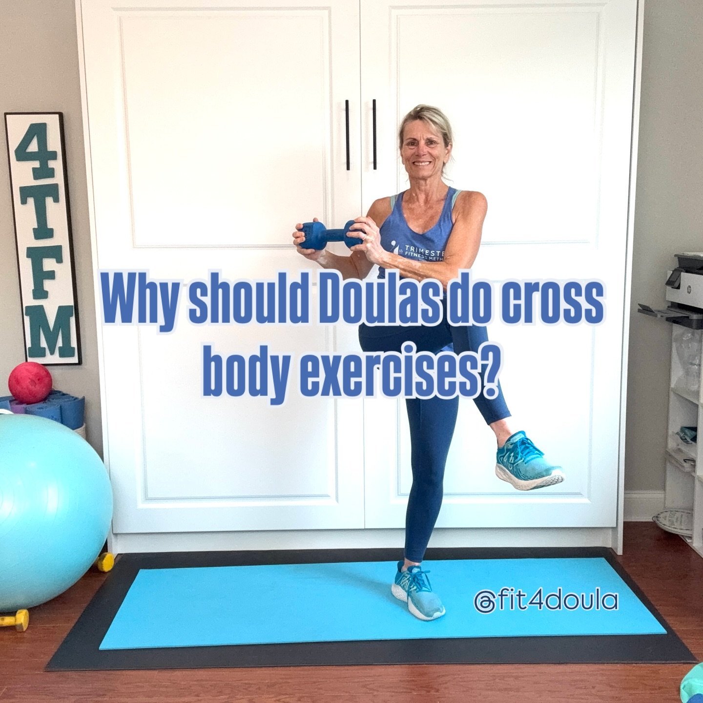 Birth and postpartum Doula work is often very physical and requires balance, stability and strength. Crossbody exercises involve movements across the midline of the body. 

💪🏽The physical benefits  are improved balance, coordination, spatial awaren