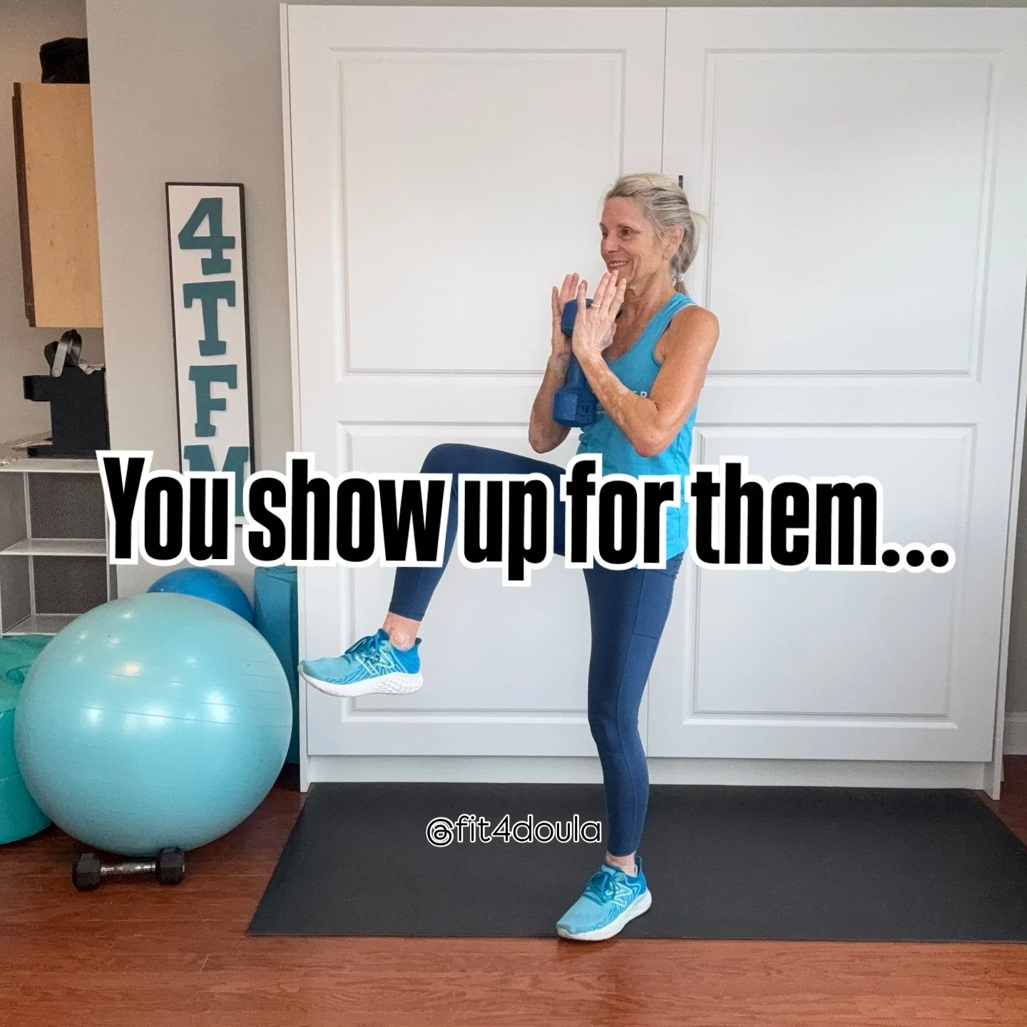 So show up for yourself. 
#selfcarematters 
#fitness4doulas
#strongdoula
#fit4doula