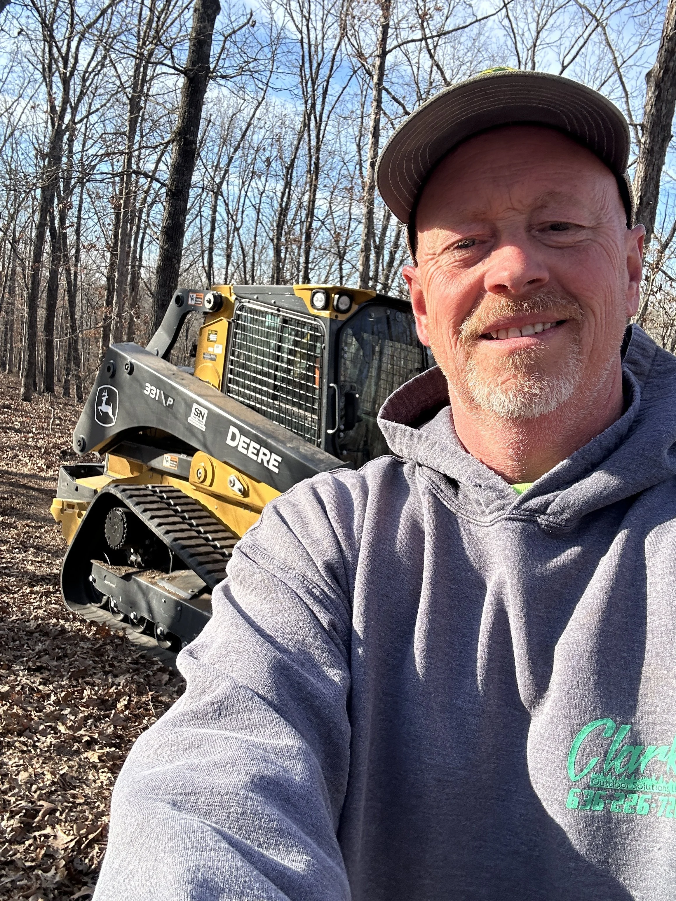 Selfie on forestry project in Sullivan MO