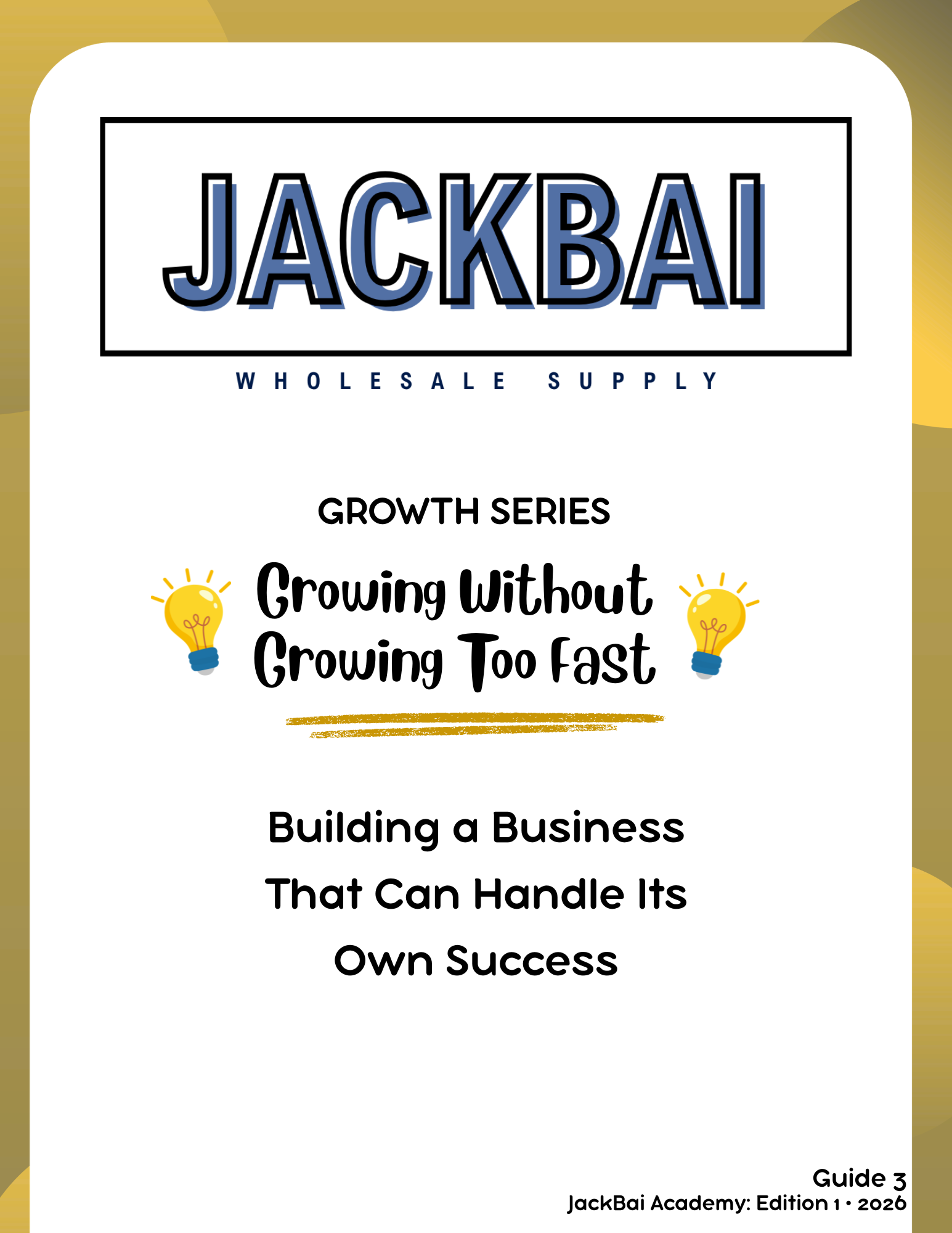 Growing Without Growing Too Fast | Build a Business That Can Handle Success