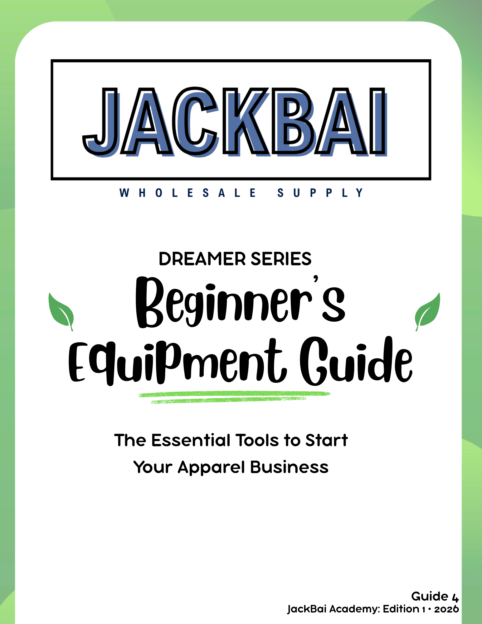 Beginner's Equipment Guide | Essential Tools to Start Your Apparel Business