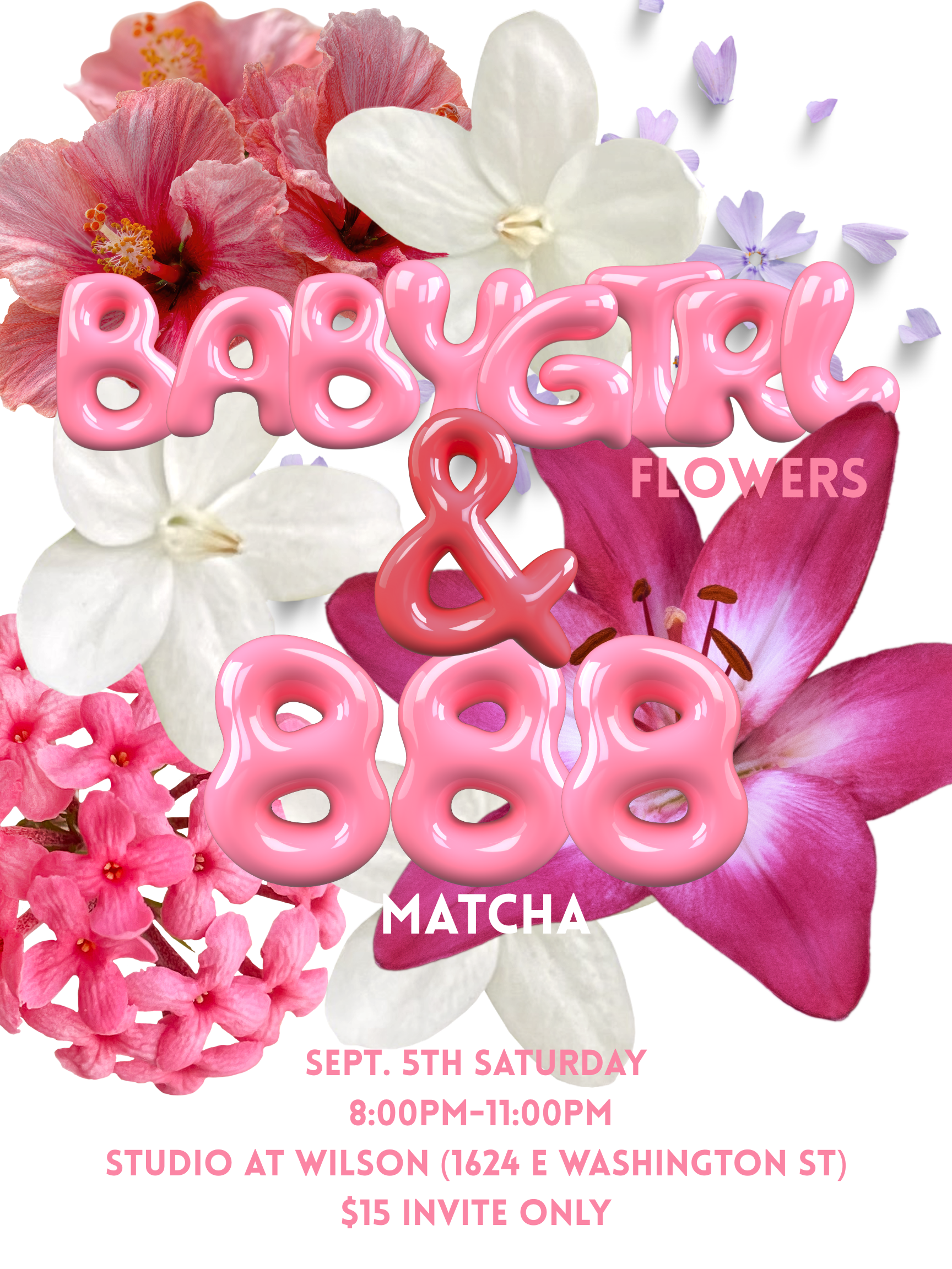 Anniversary Afters: Babygirl Flowers & 888 Matcha