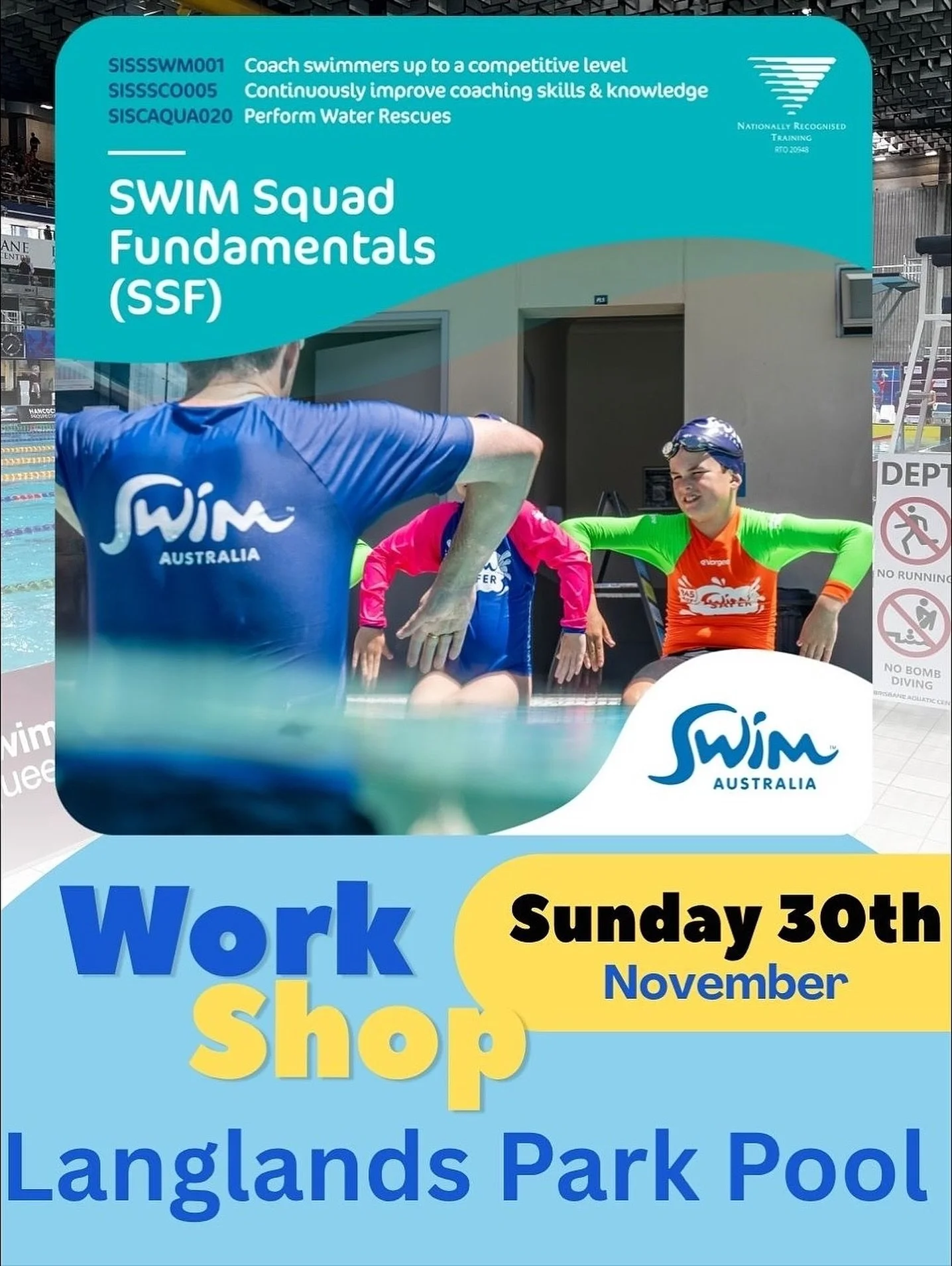 &bull;NEW&bull; SWIM Squad Fundamentals course workshop @langlandspool 

This course is a great way to learn more about stroke progression, transition to squads and how to give the best pathway opportunities for your swimmers. If you are keen to expa