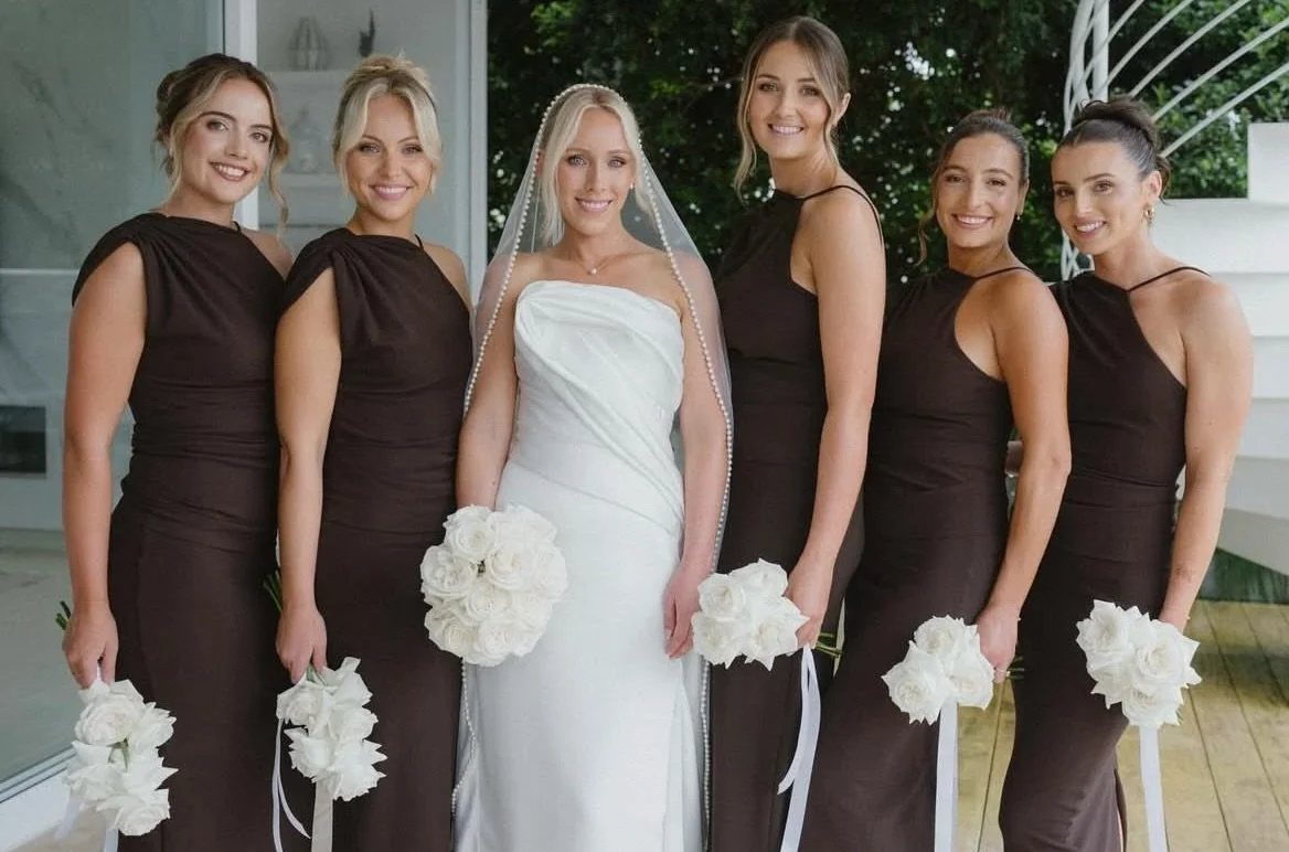 Noosa March 2026 

Emma @emmaleury &amp; Jamie tied the knot 

Bride &amp; Bridal party tans @casabarestudio 
Video @mearsproductions 
Photo @estellaphoto
Style &amp; Planning @simplystyleco 
Hair @chloehalohair 
Makeup @sianhowardbridal 
Celebrant @