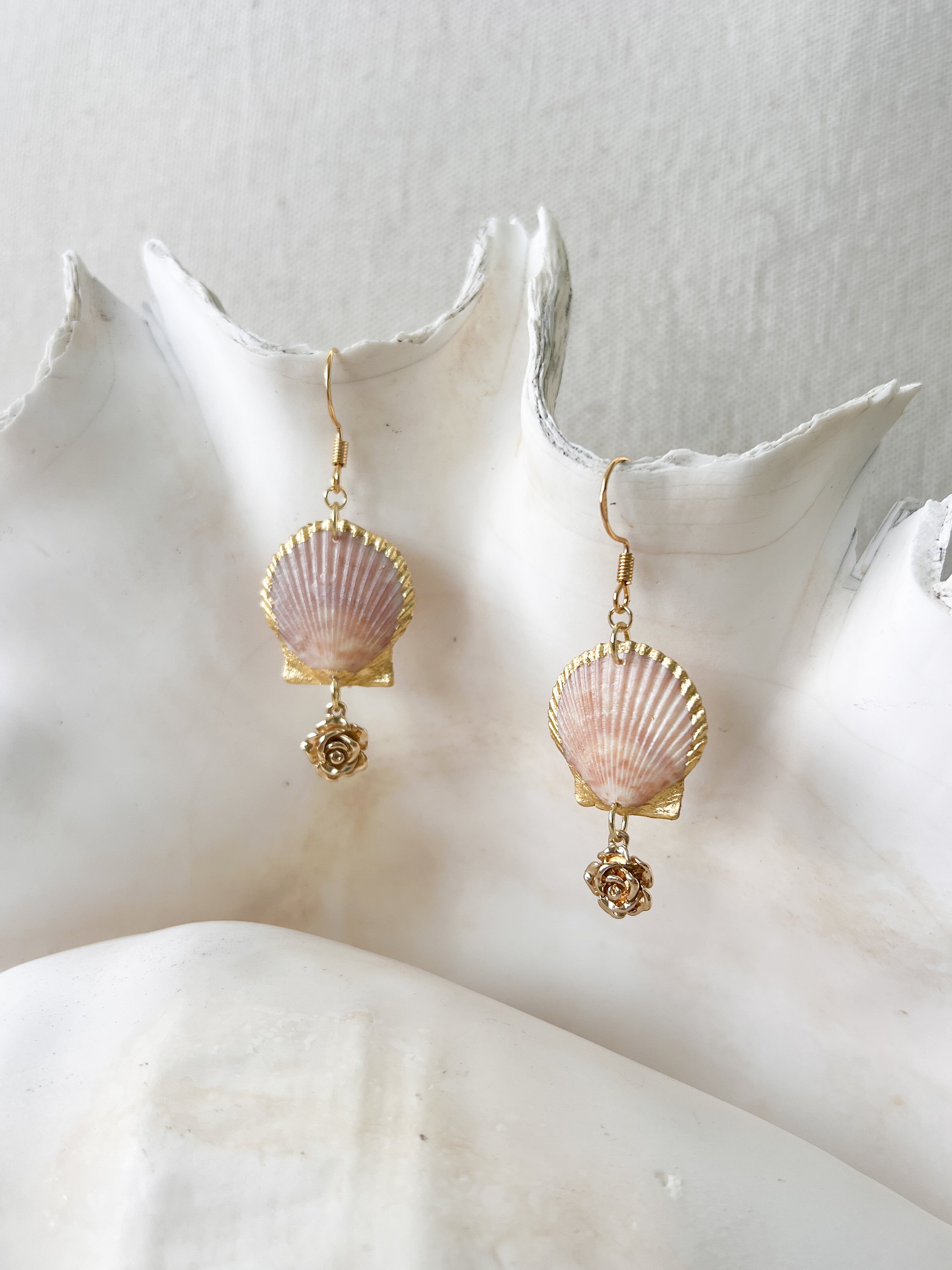Beloved Earrings in Dusky Rose
