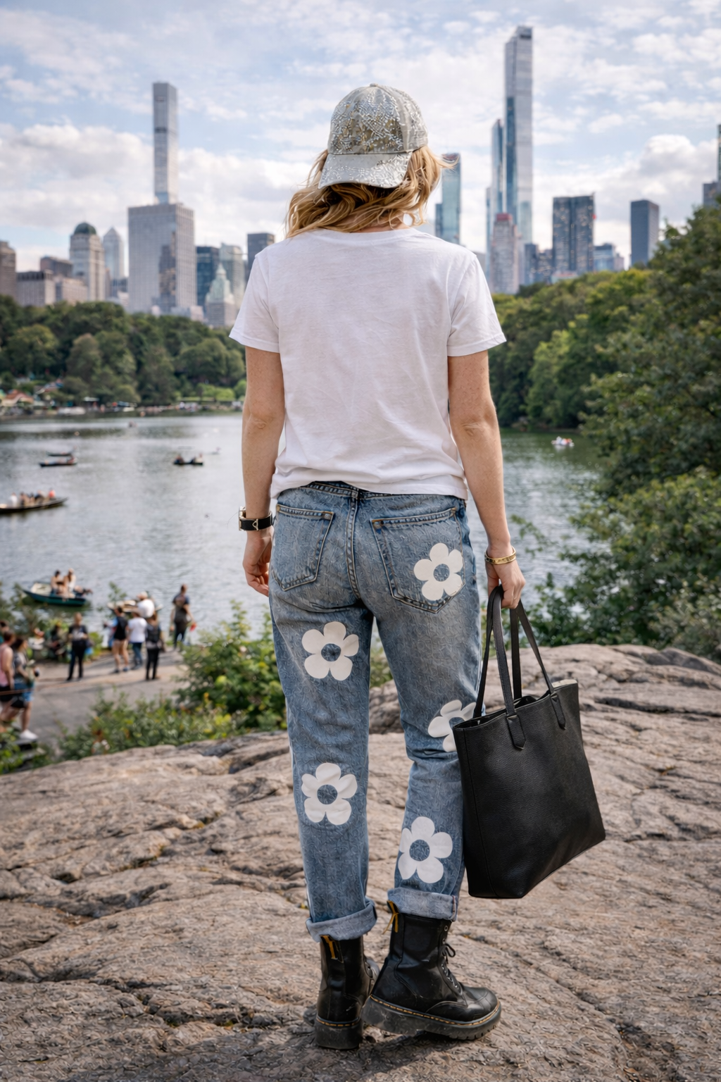 Urban Blooms Upcycled Jeans