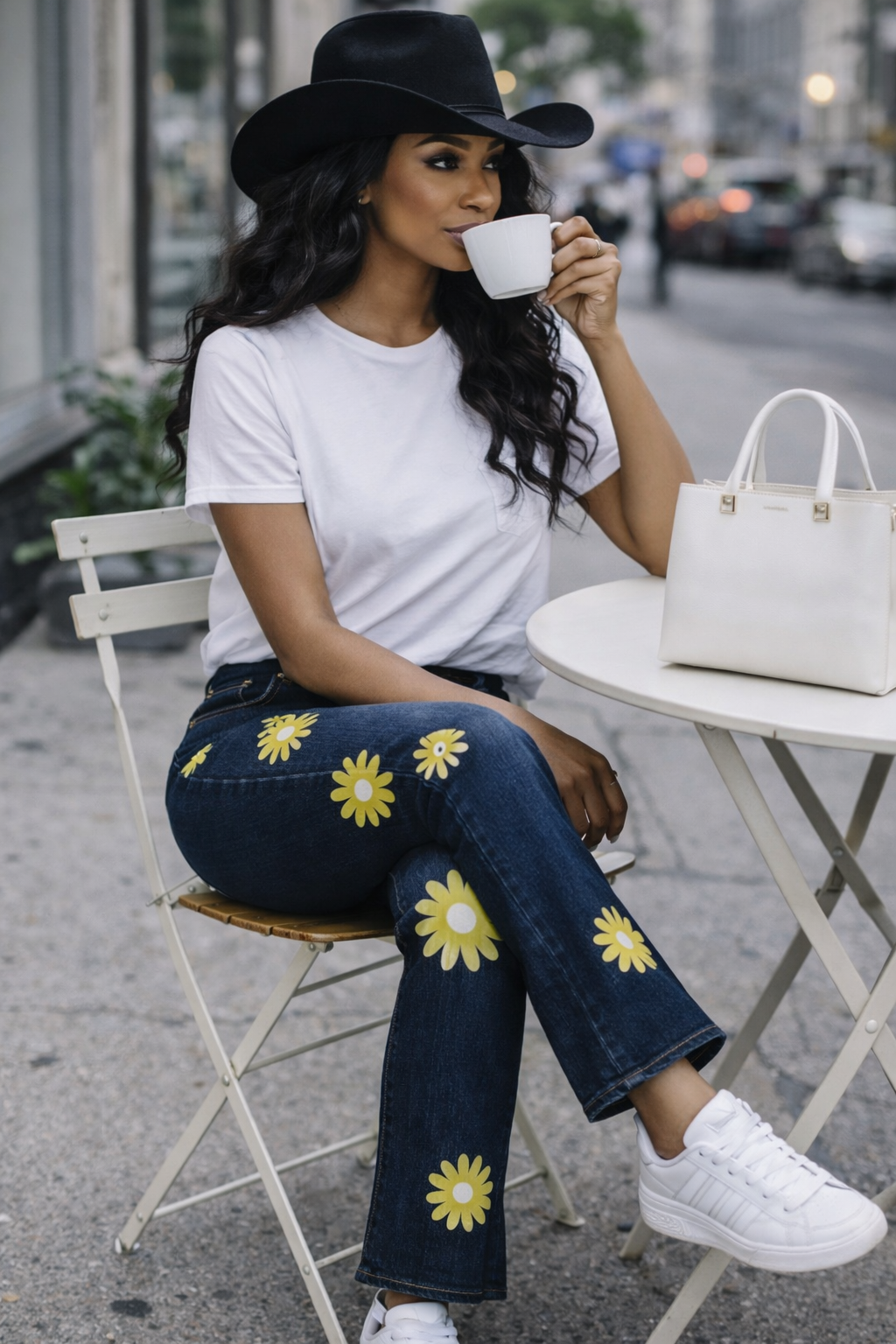 Retro Bloom Straight Leg Jeans