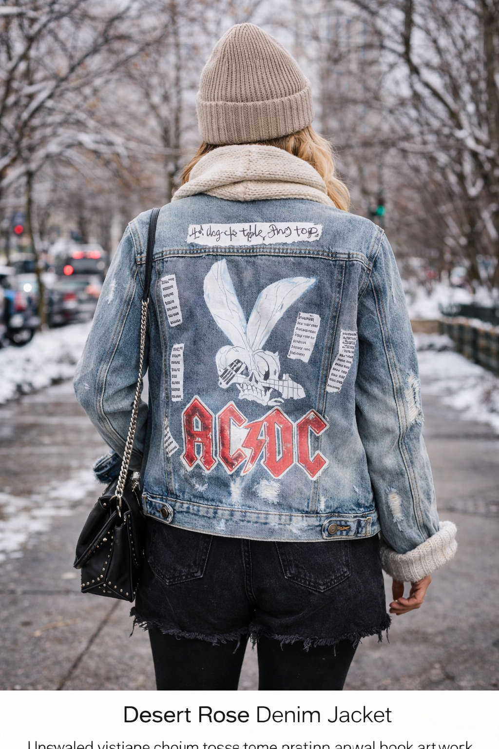 Rebel Edge Upcycled Denim Jacket