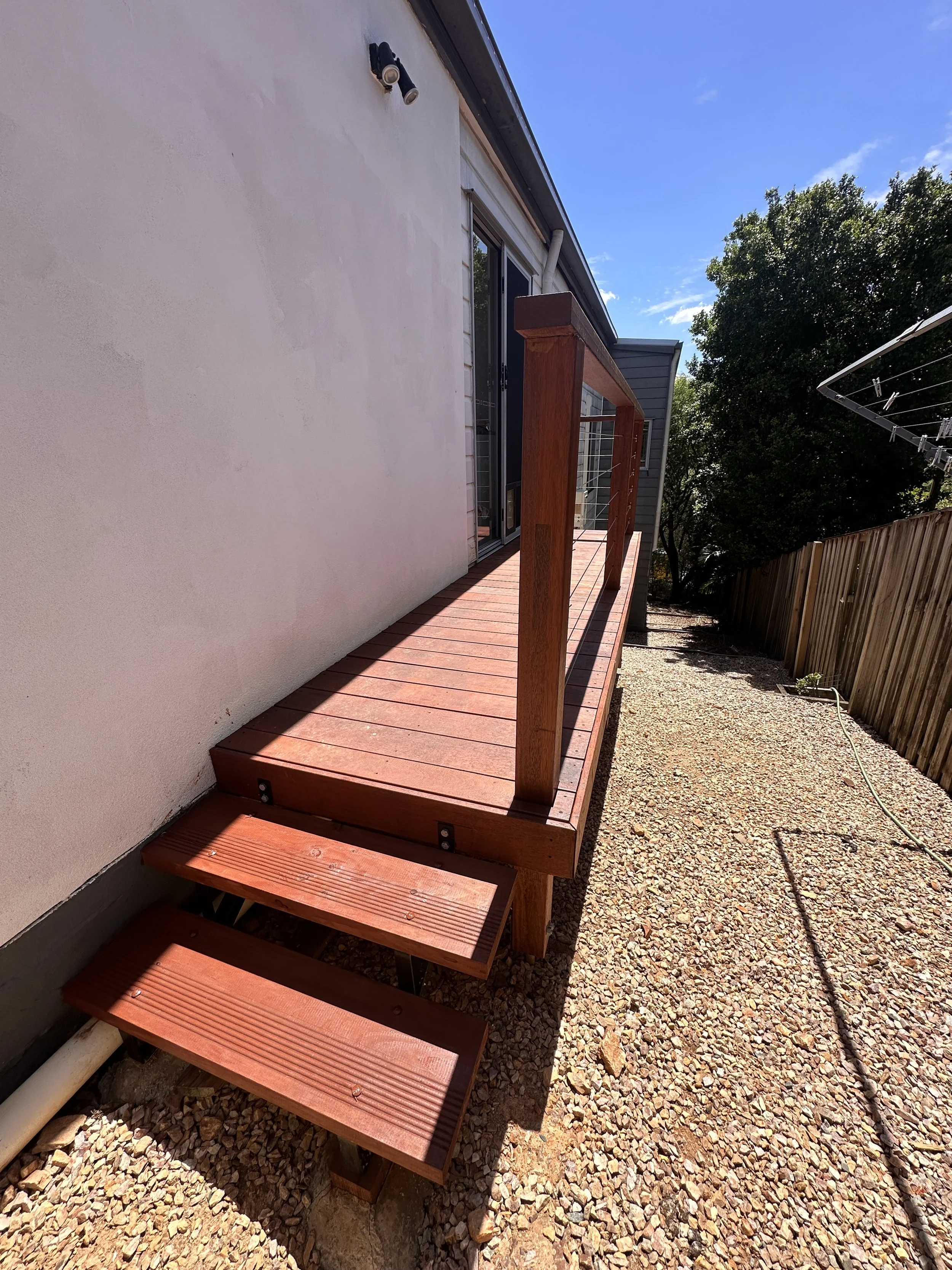 Timber deck installation in Coomera Gold Coast