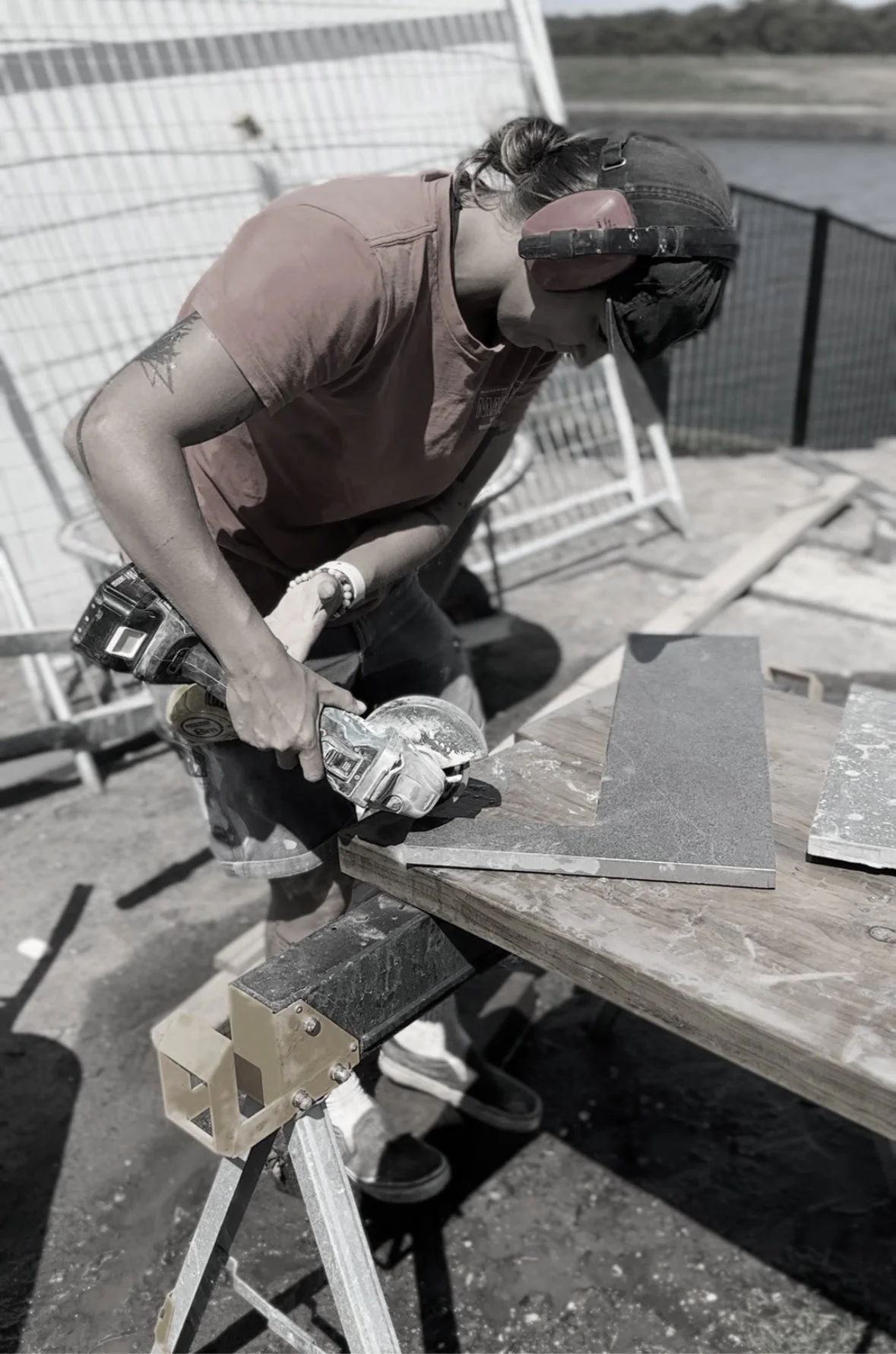 Gold Coast backyard paving by Tereza Green