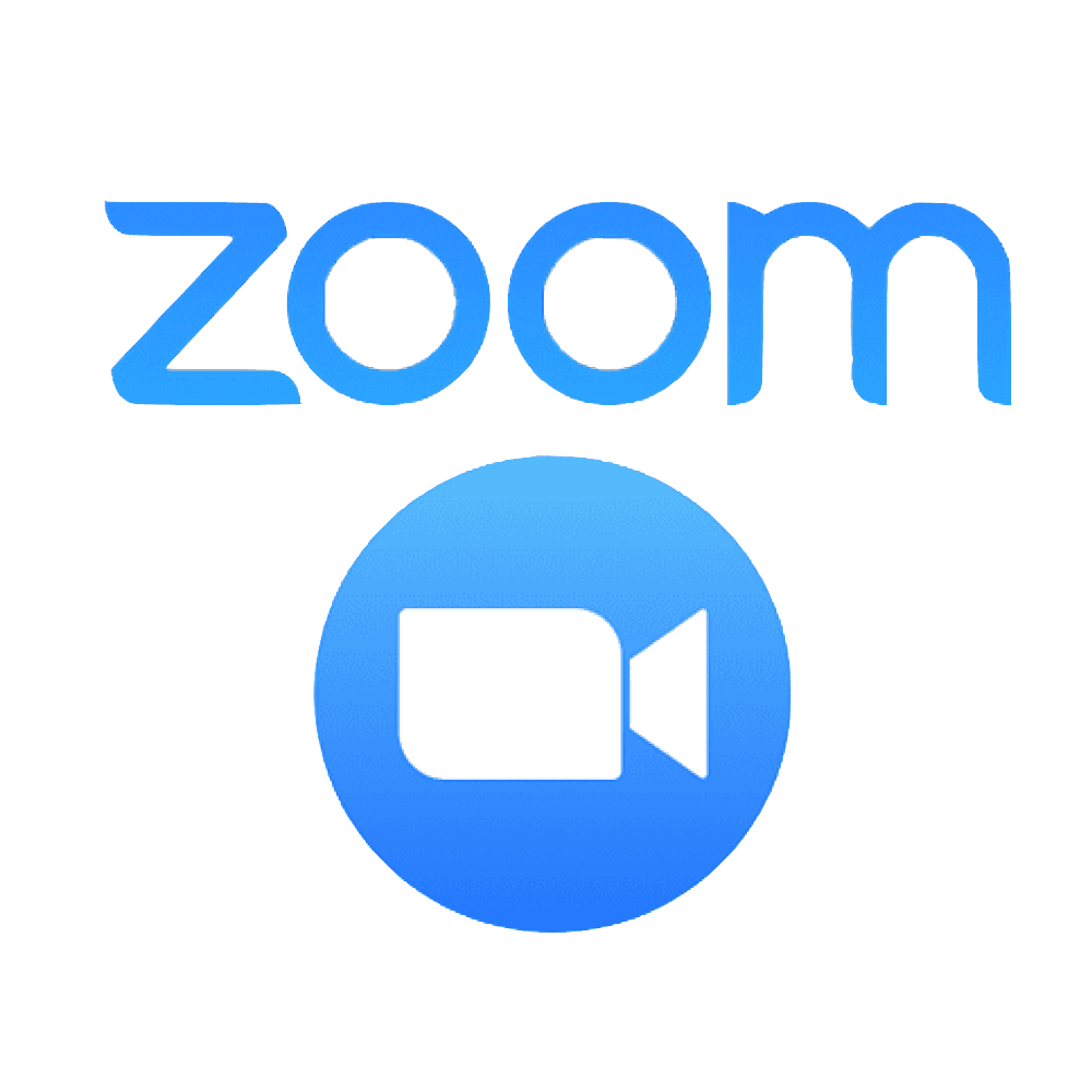 Zoom logo with a video camera icon below it.