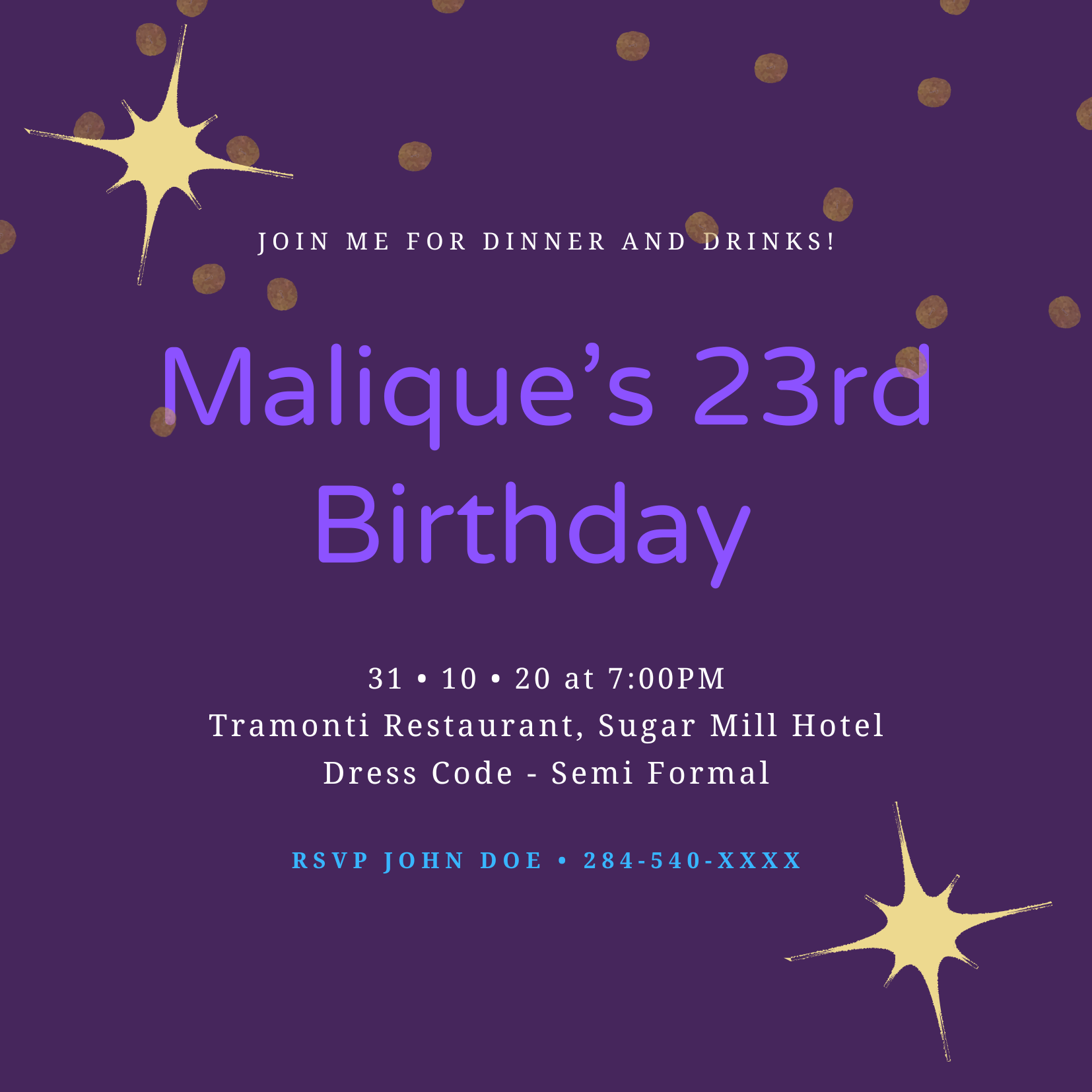Purple Floral 20th Birthday Invitation.png