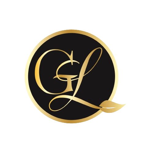 Gold letter G and L intertwined within a black circle, resembling a logo. Gold Leaf Consulting Group BVI