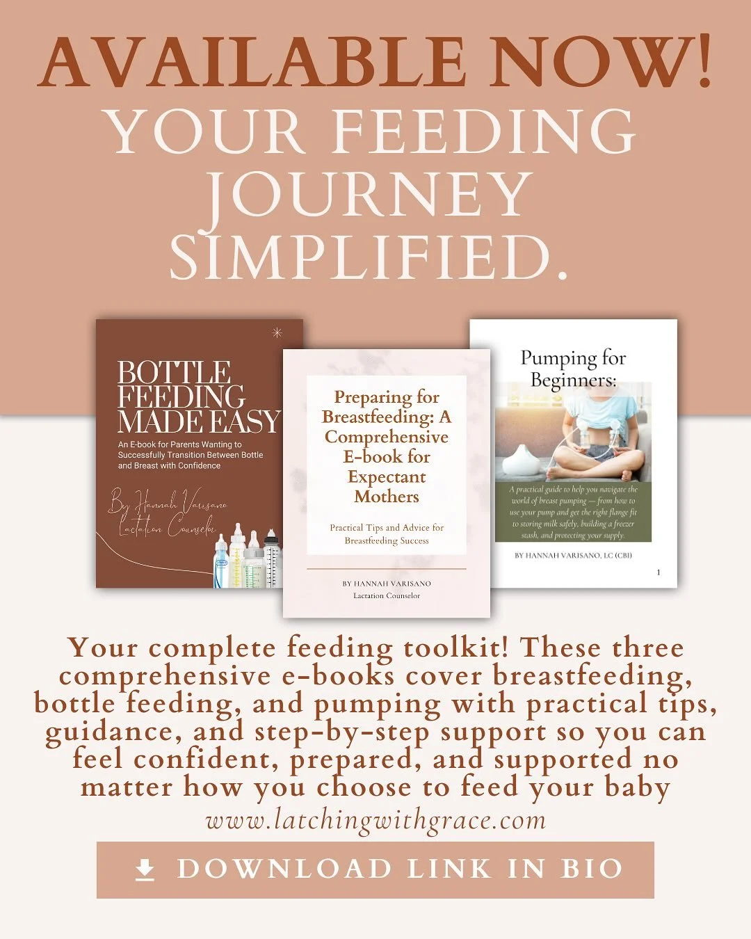 Feeding your baby shouldn&rsquo;t feel overwhelming or full of guesswork. Whether you&rsquo;re preparing to breastfeed, planning to pump, or using bottles from the start, these e-books walk you through every stage with clear, evidence-based guidance 