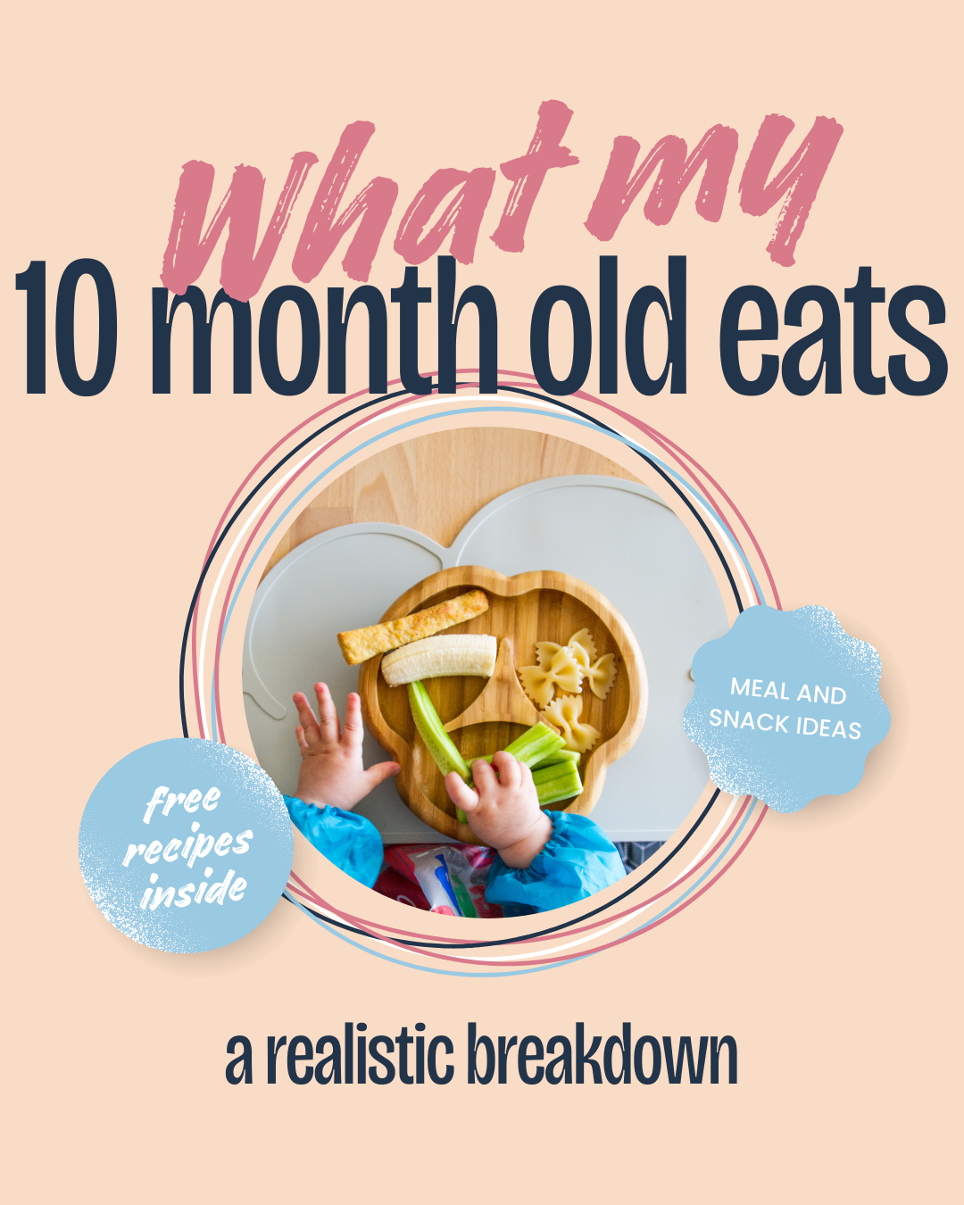 What My 10 (now 11) Month Old Eats In A Day