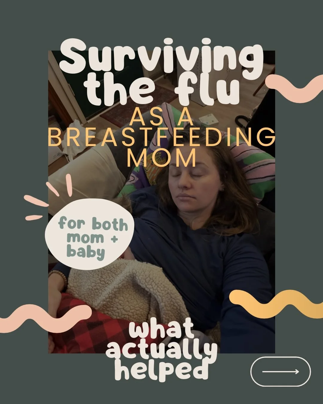 The flu hit our house hard this week.
All five of us had it at the same time and honestly&hellip; it was rough.

Being sick is hard enough, but being a sick breastfeeding mom taking care of sick kids is a different level of survival mode.

Here are s