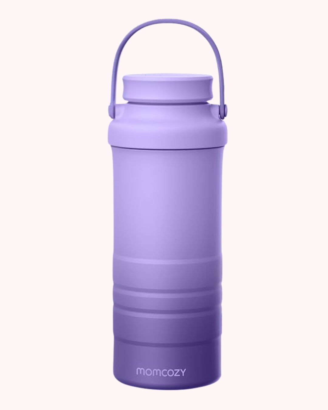 Momcozy Breast Milk Cooler in lavender purple — a 360-degree ice pack breast milk chiller for maximum cooling