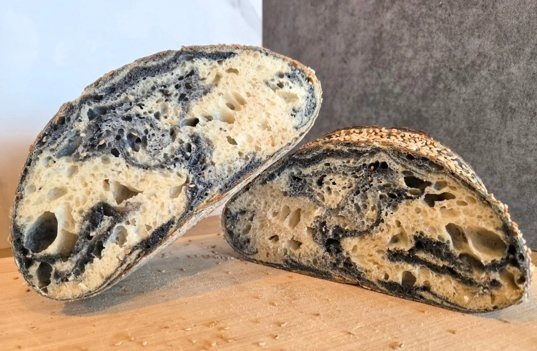 Marbled Charcoal Sourdough