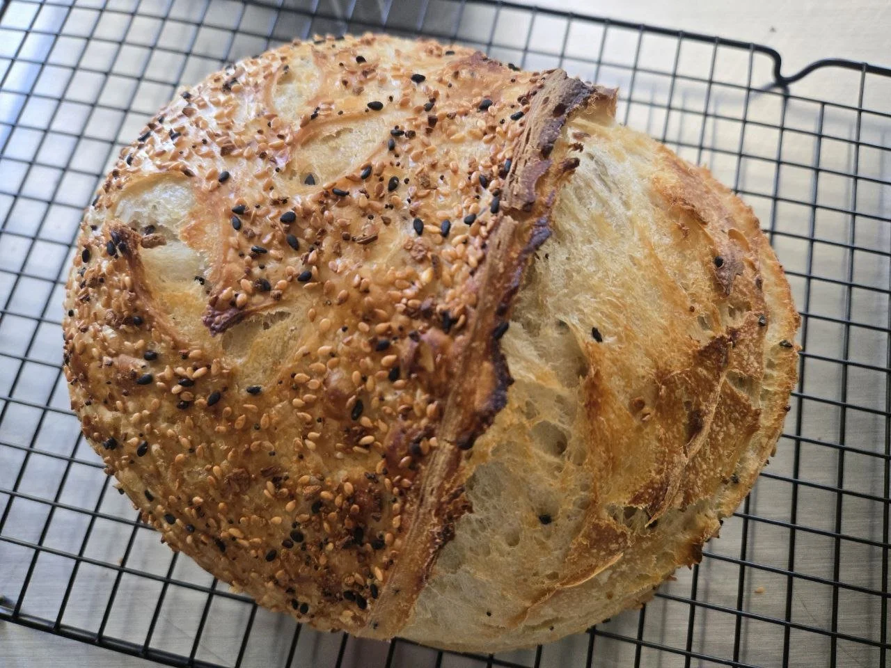 Sourdough Bread - Everything Bagel