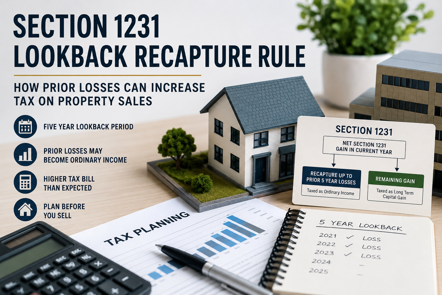 The Hidden Tax Trap in Section 1231: How the Five Year Lookback Rule Can Turn Capital Gains Into Ordinary Income