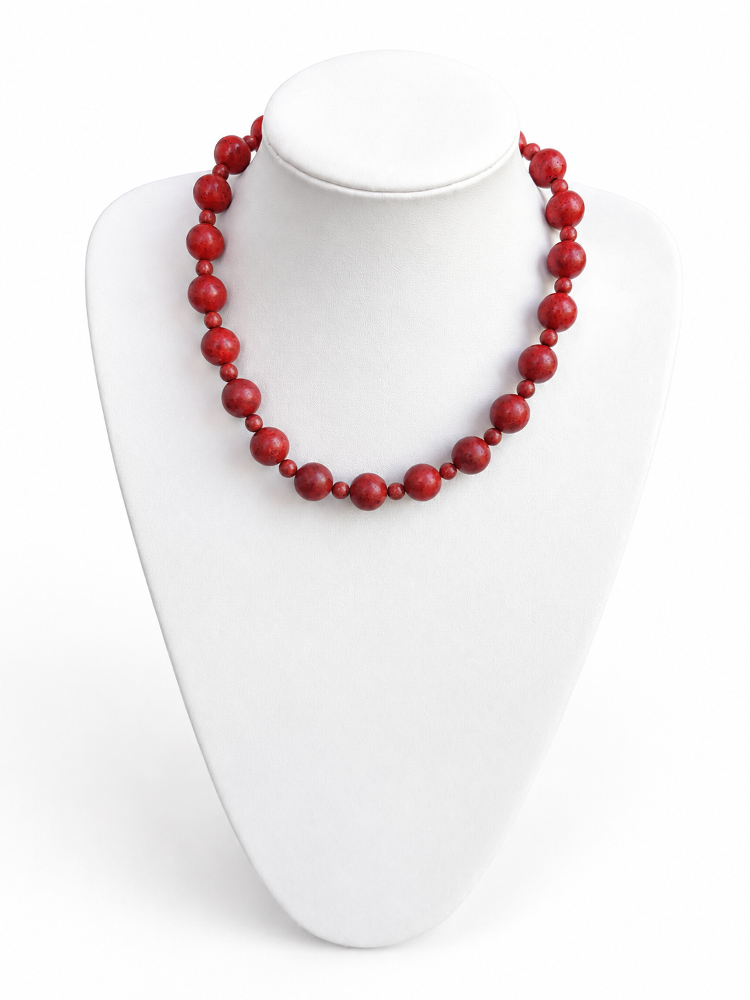 Collar de Coral Manzana de China 45cm