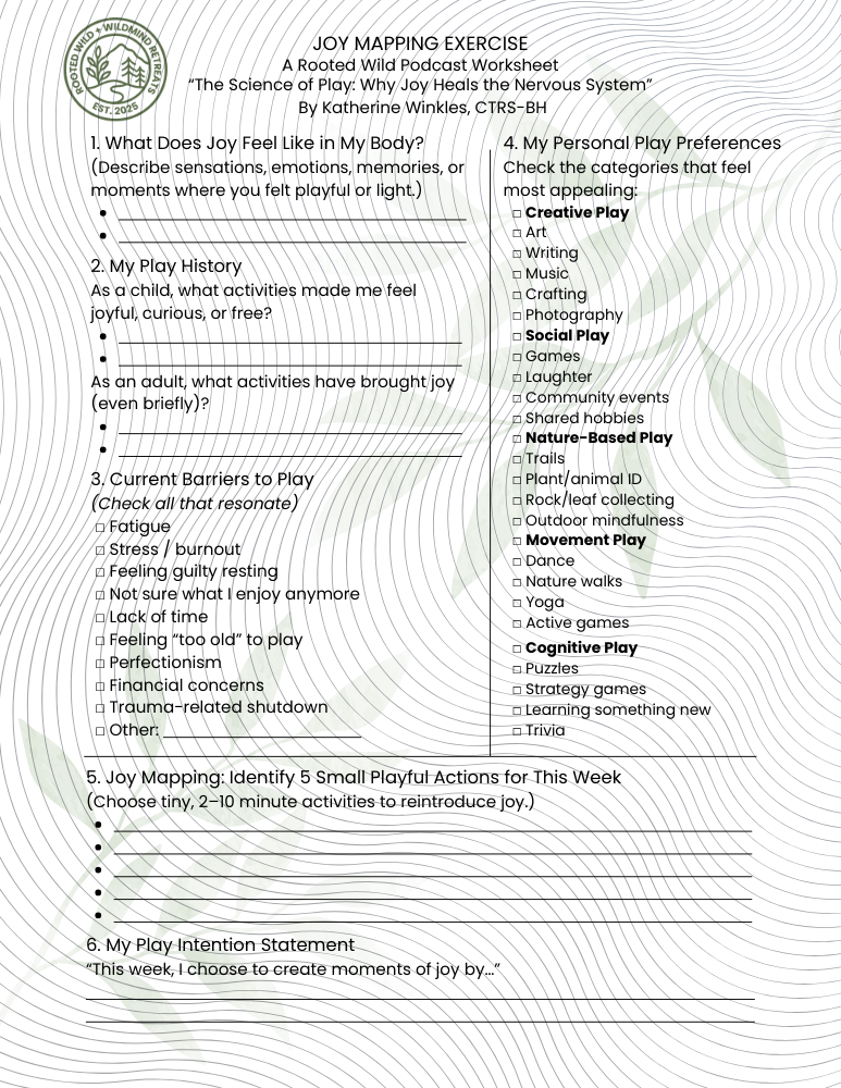 Joy Mapping Exercise