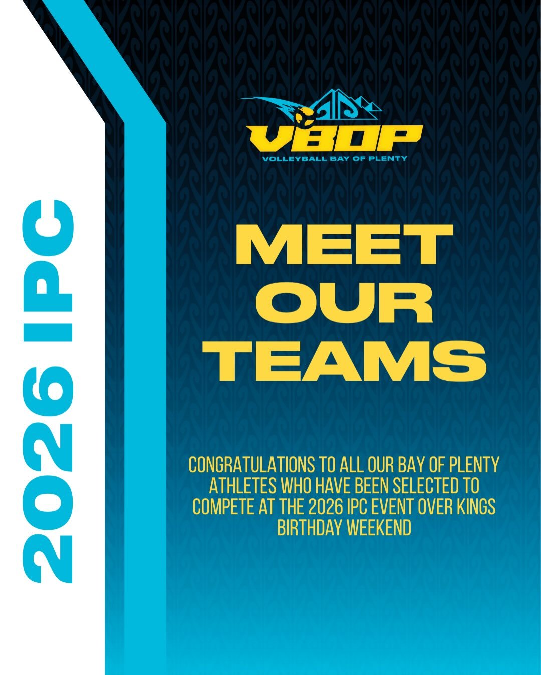 🏐 VBOP Ready to Take on IPC 2026! 🔥

Introducing our VBOP representative teams heading to Wellington for the IPC Tournament this King&rsquo;s Birthday weekend!

We&rsquo;re proud to have our U17, U19, and Senior athletes representing Volleyball Bay