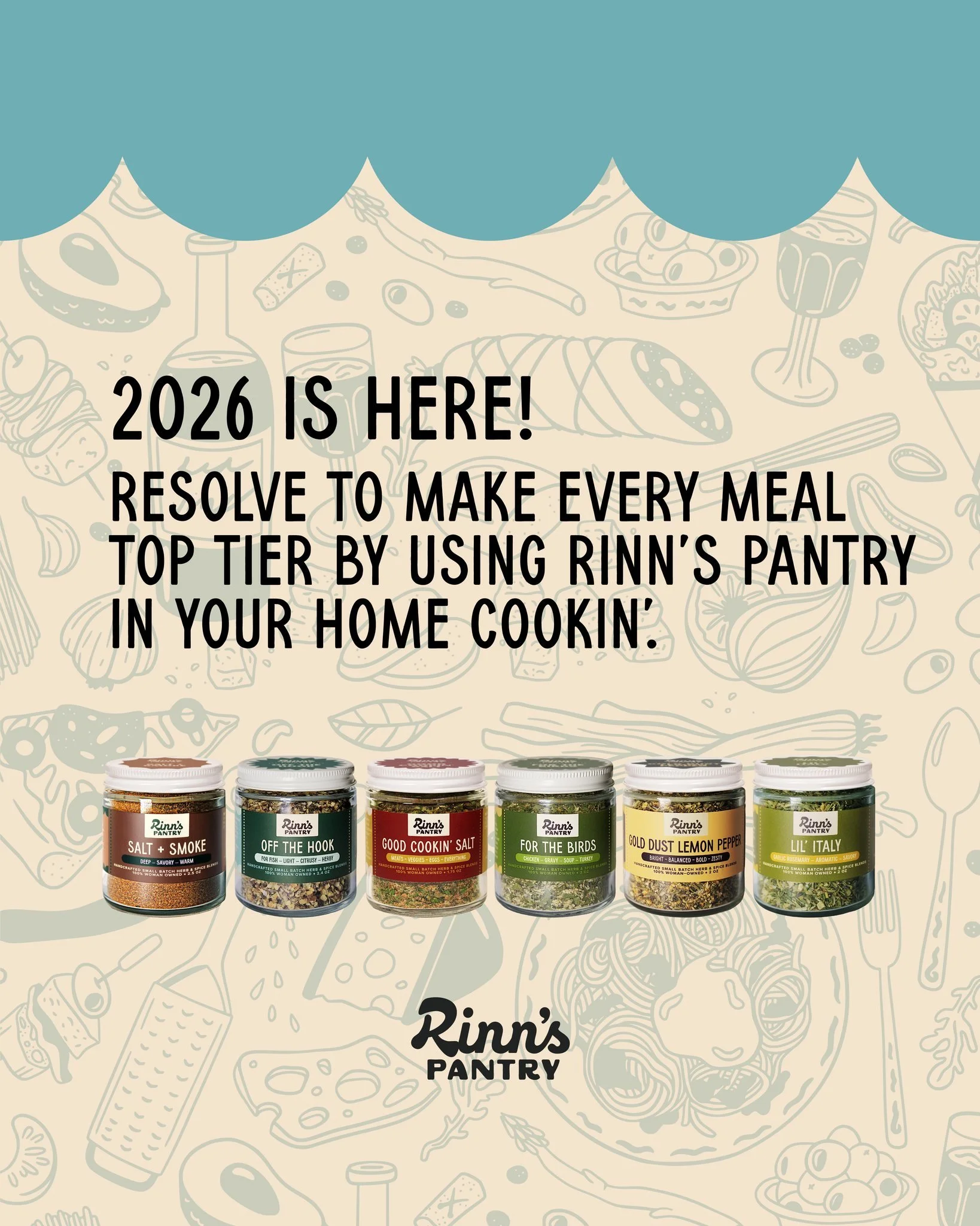 Happy New Year!

#RinnsPantry #SeasonWithRinns #KitchenMagic #FlavorFirst #Homemade #DinnerMadeEasy #CookWithLove #PantryGoals #SimpleDelicious