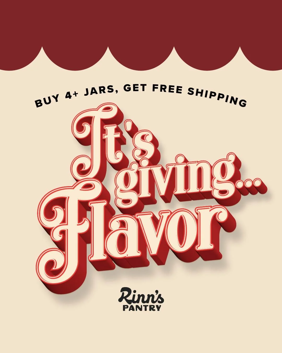 Buy 4+ jars &rarr; get FREE USPS shipping 
Build your dream flavor lineup, gift a few to your favorite hosts, and keep an extra jar for those last-minute &ldquo;here, I got you something!&rdquo; moments.

#RinnsPantry #SeasonWithRinns #SpiceUpYourLif