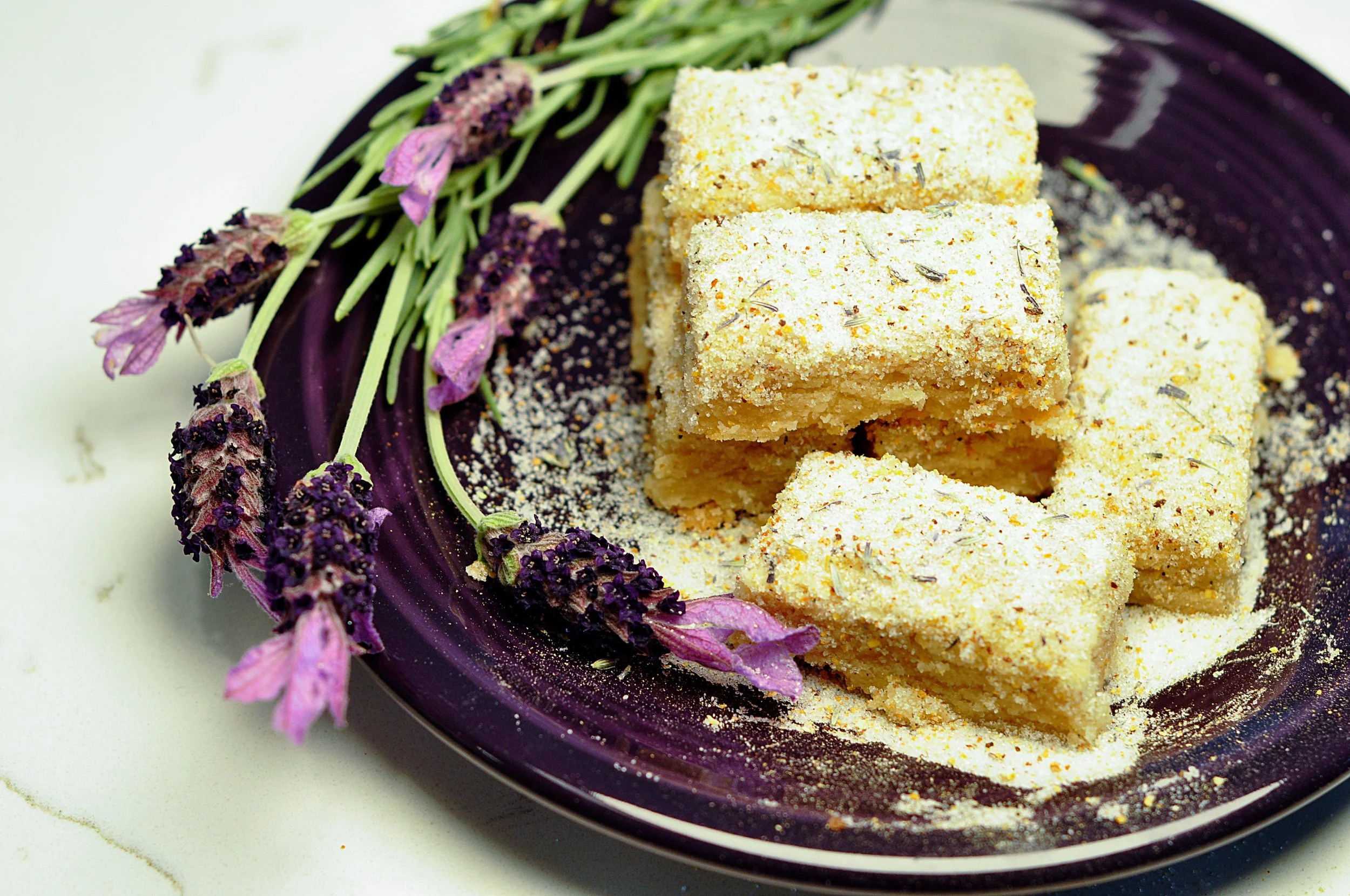 Shortbread Cookies with Sugar on Top